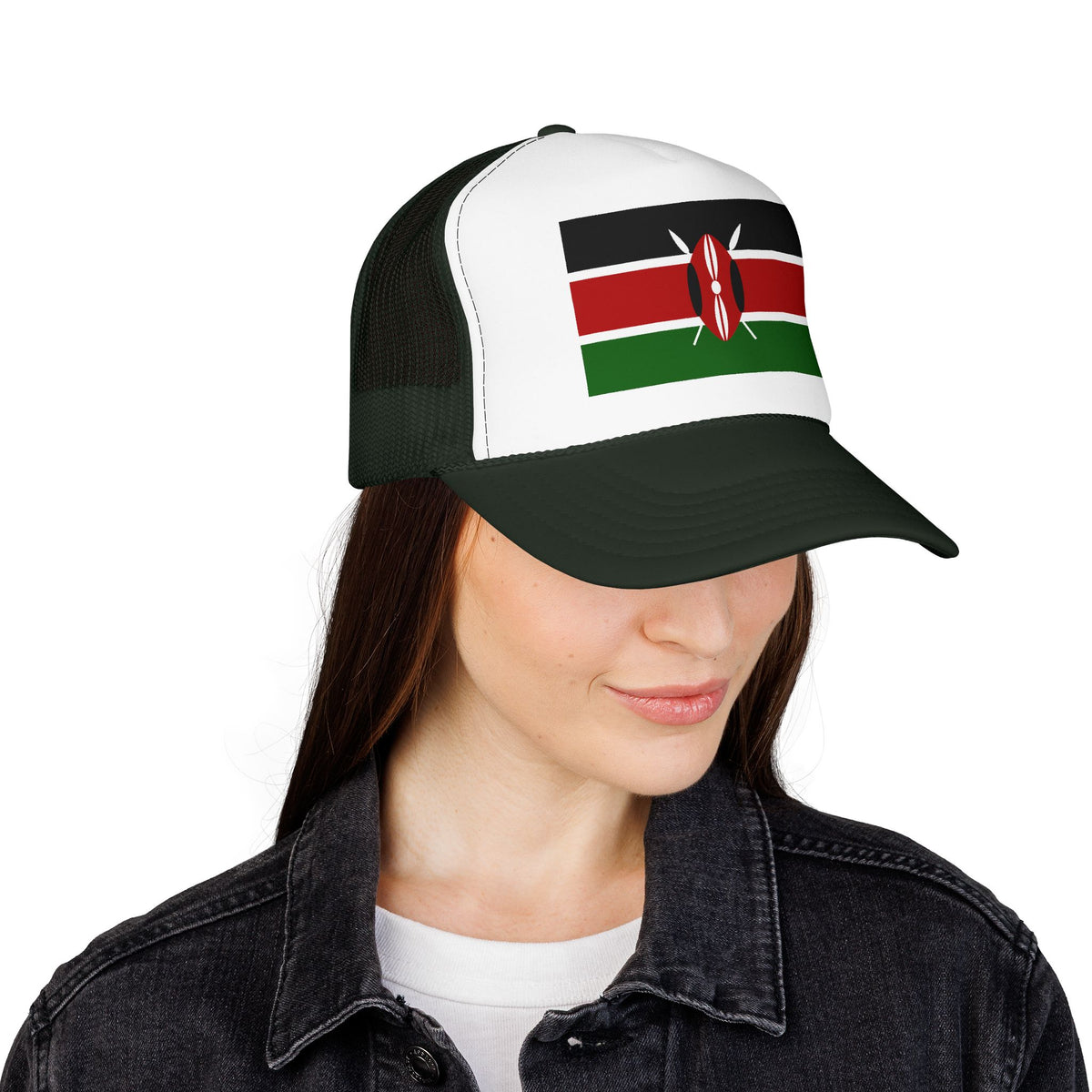 Kenya Flag Foam Trucker Hat | Kenyan Pride Snapback Cap | Rep Ya Flag - Rep Ya Flag