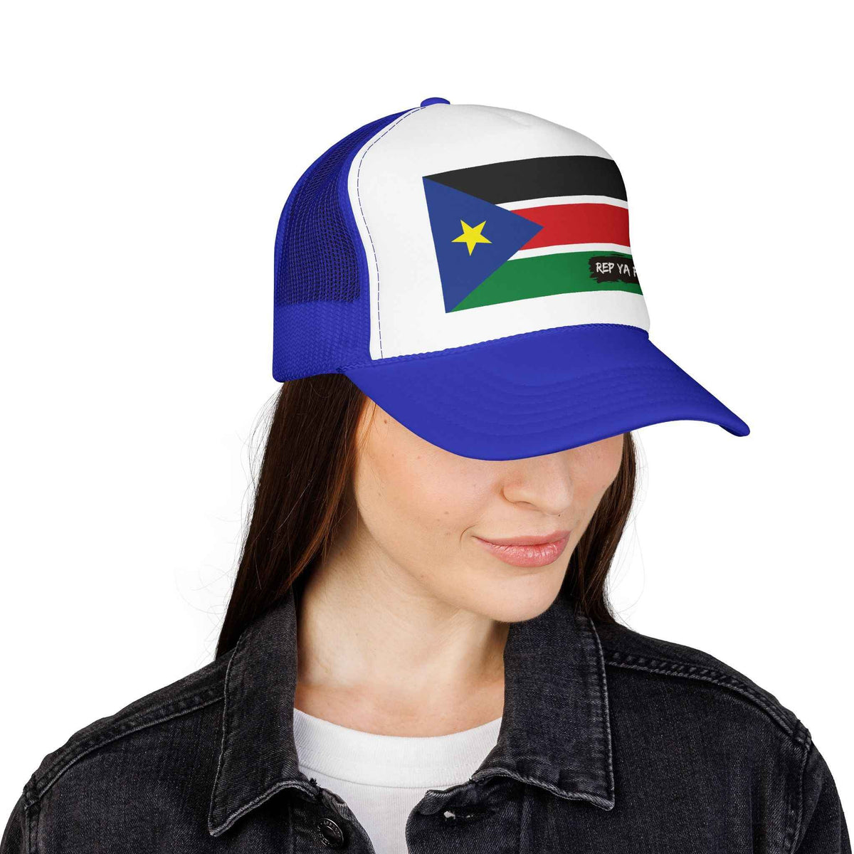 Show Your Pride with the South Sudan Flag Trucker Hat - Rep Ya Flag