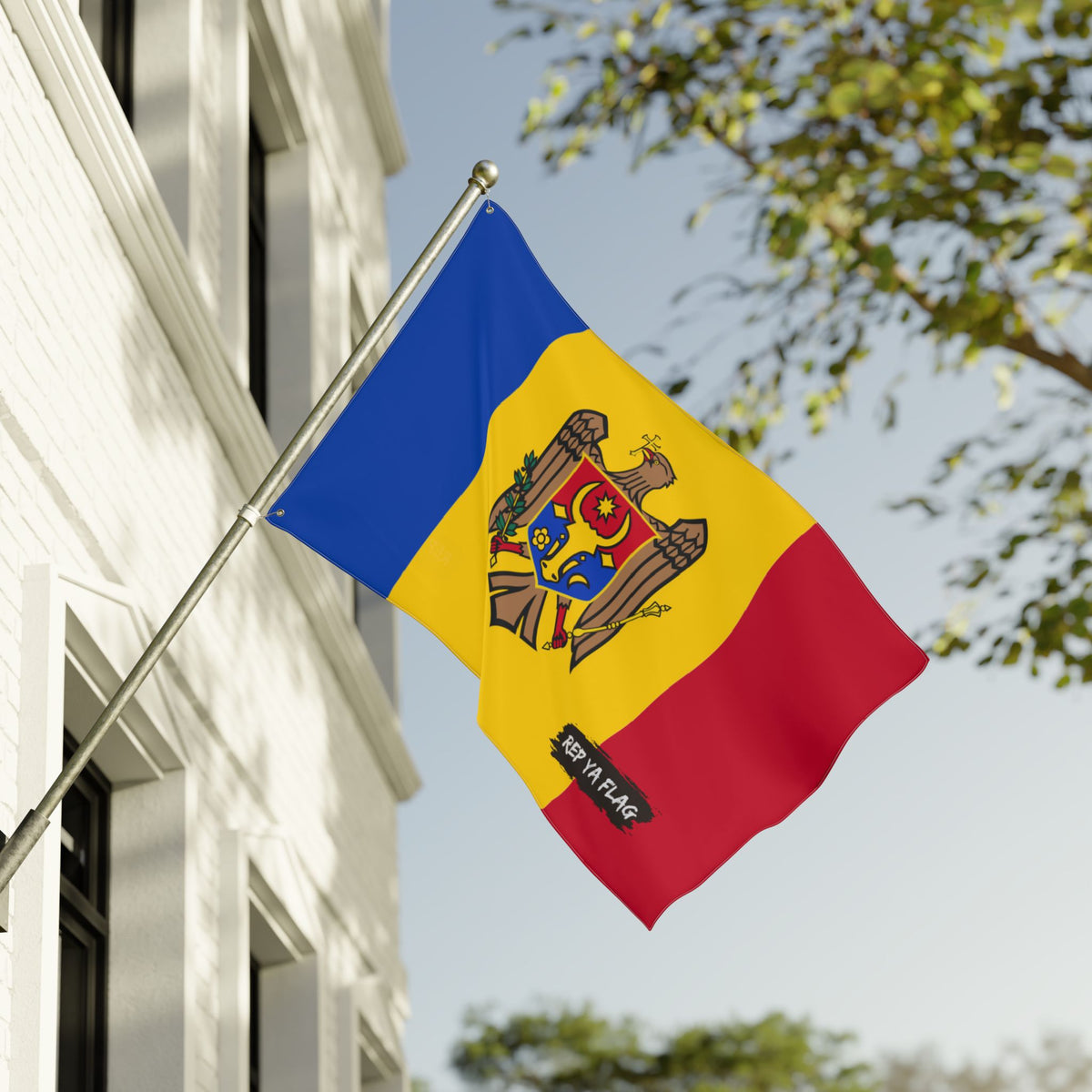 Moldova Flag Garden Banner | Double Sided Outdoor Flag | Rep Ya Flag - Rep Ya Flag