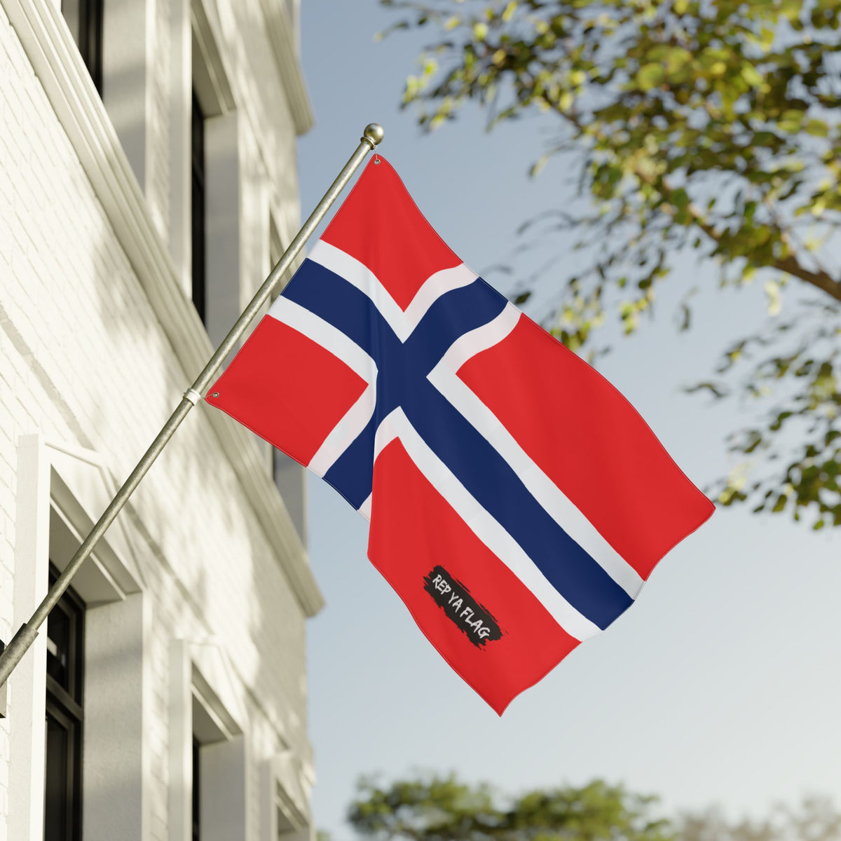 Norway Flag Garden Banner | Double Sided Outdoor Flag | Rep Ya Flag - Rep Ya Flag