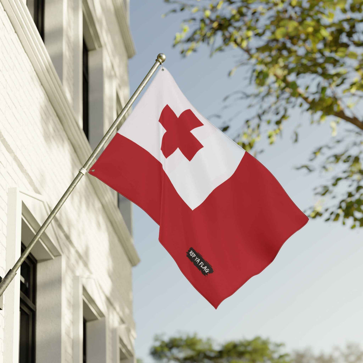 Tonga Flag Garden Banner | Double-Sided Outdoor Flag | Rep Ya Flag