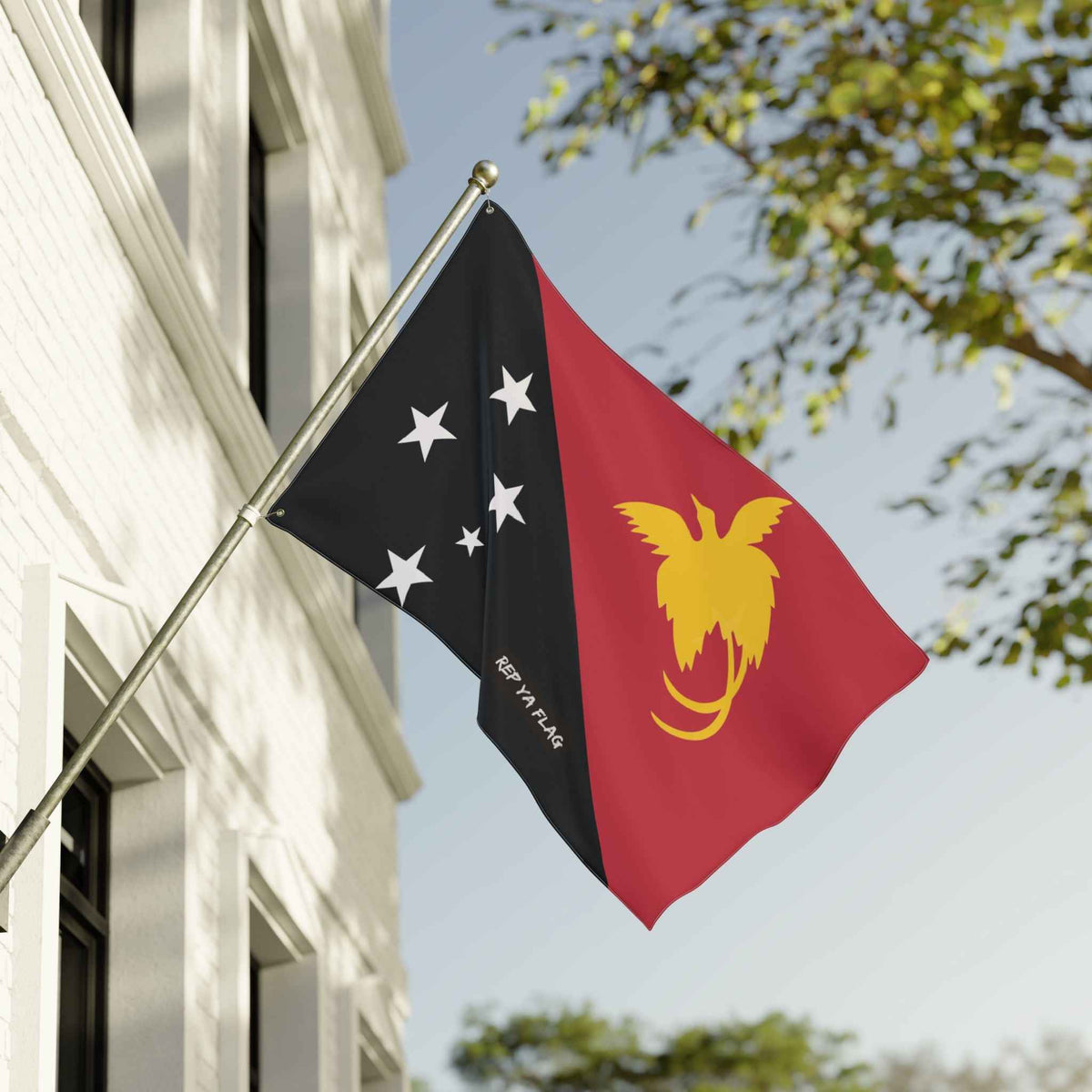 Papua New Guinea Flag Garden Banner | Double Sided Outdoor Flag | Rep Ya Flag