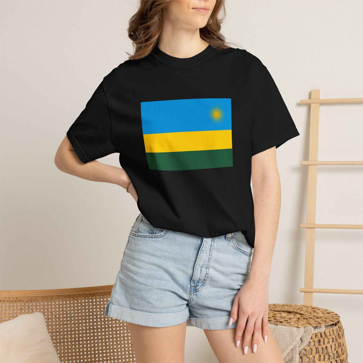 Rwanda Flag T Shirt | Rwandan Heritage Shirt S–4XL | Rep Ya Flag