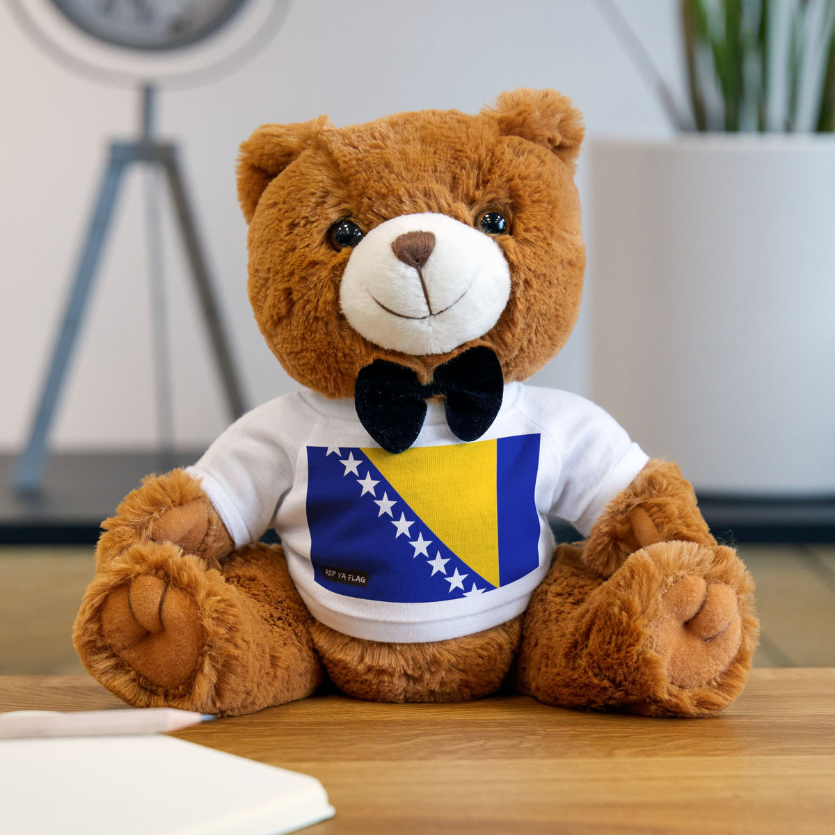 Bosnia and Herzegovina Flag Teddy Bear | Bosnian Heritage Plush Gift | Rep Ya Flag - Rep Ya Flag