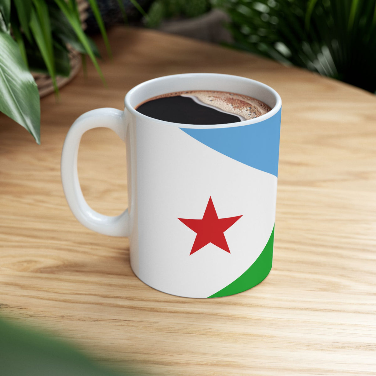 Djibouti Flag Coffee Tea Mug 11oz 15oz | Rep Ya Flag Ceramic Mug - Rep Ya Flag