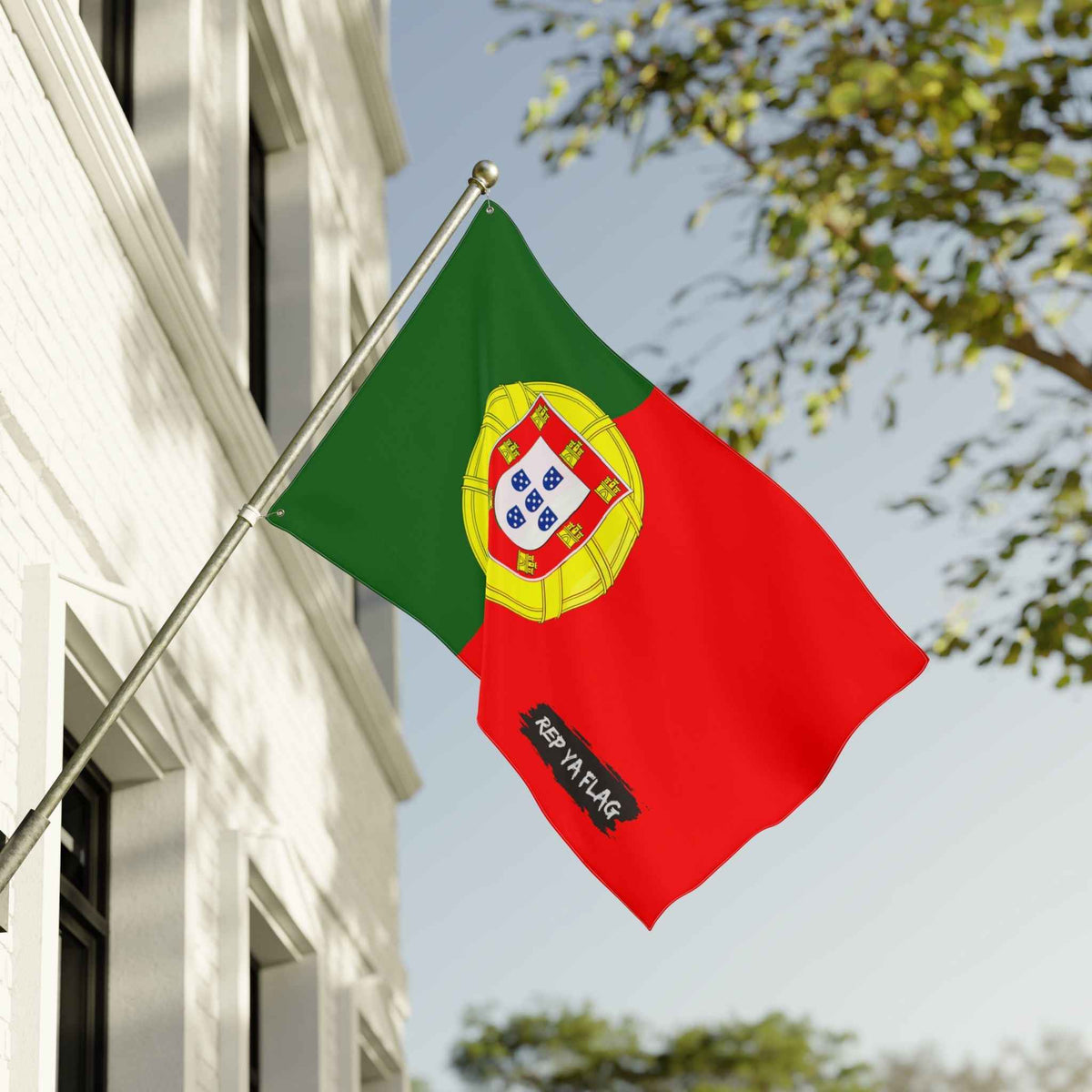 Portugal Flag Garden Banner | Double Sided Outdoor Flag | Rep Ya Flag