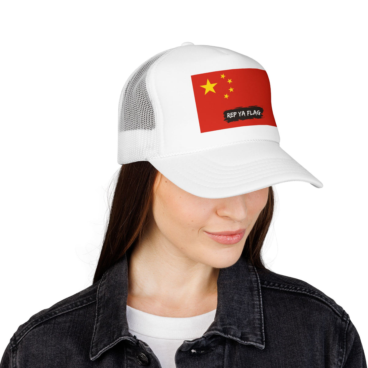 China Flag Foam Trucker Hat | Chinese Pride Snapback Cap | Rep Ya Flag - Rep Ya Flag