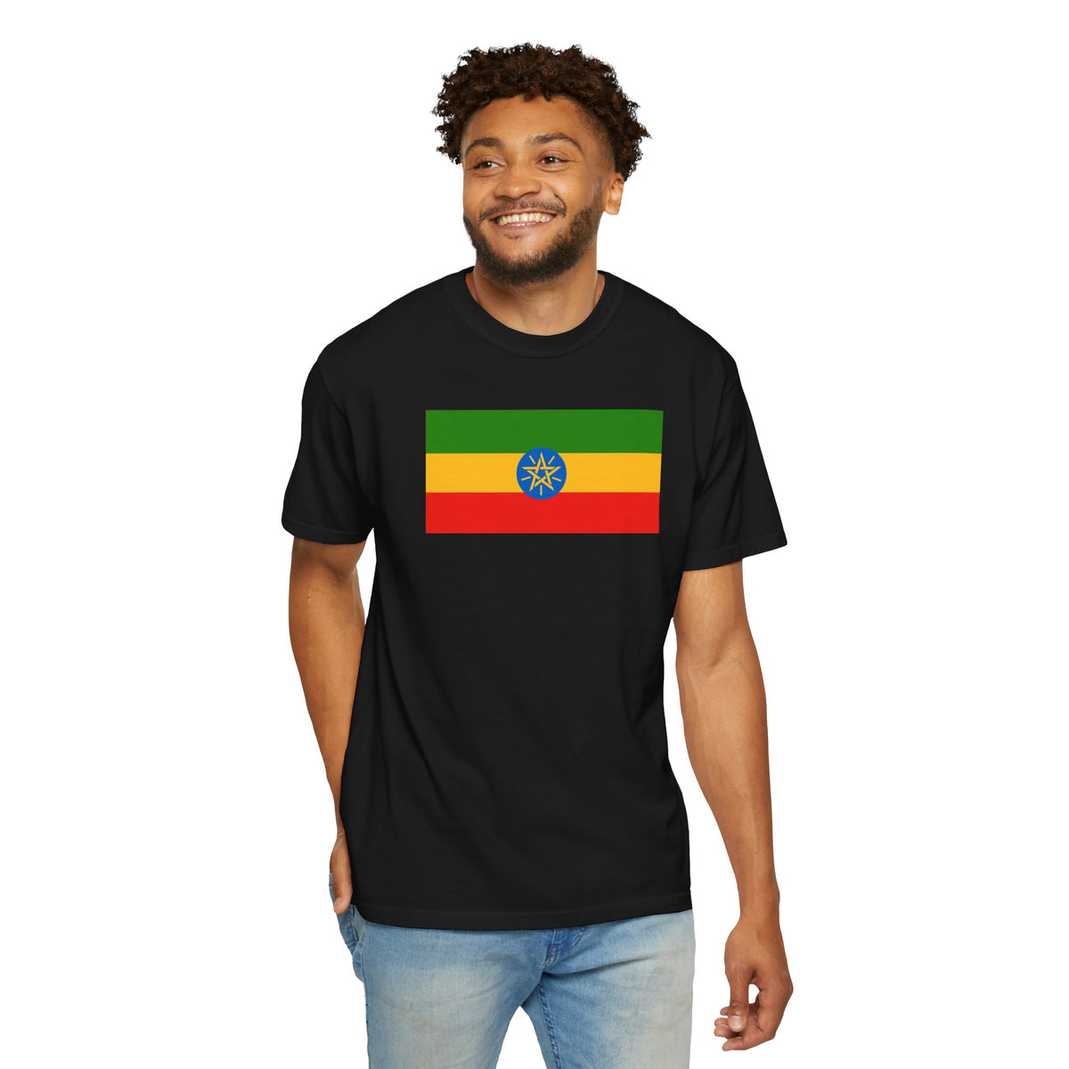 Ethiopia Flag T Shirt | Ethiopian Heritage Shirt S–4XL | Rep Ya Flag - Rep Ya Flag