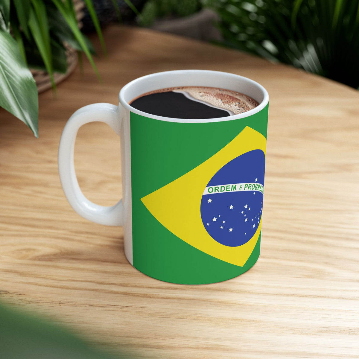 Brazil Flag Coffee Mug | Brazilian Pride Ceramic Tea Mug 11oz & 15oz | Rep Ya Flag - Rep Ya Flag