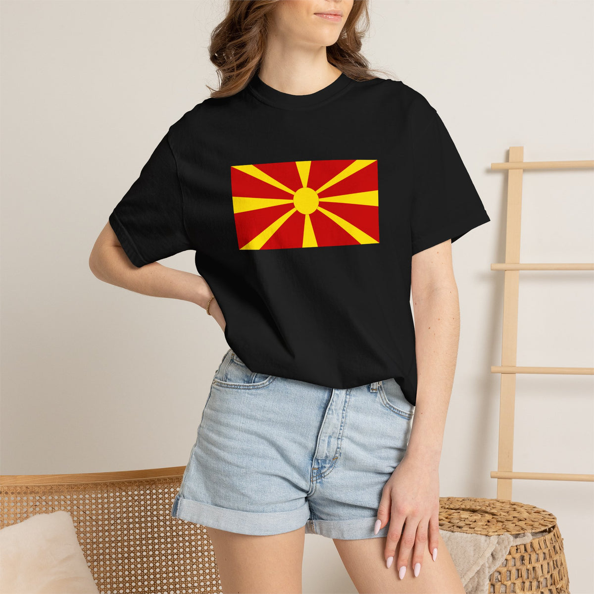 North Macedonia Flag T Shirt | Macedonian Heritage Shirt S–4XL | Rep Ya Flag - Rep Ya Flag
