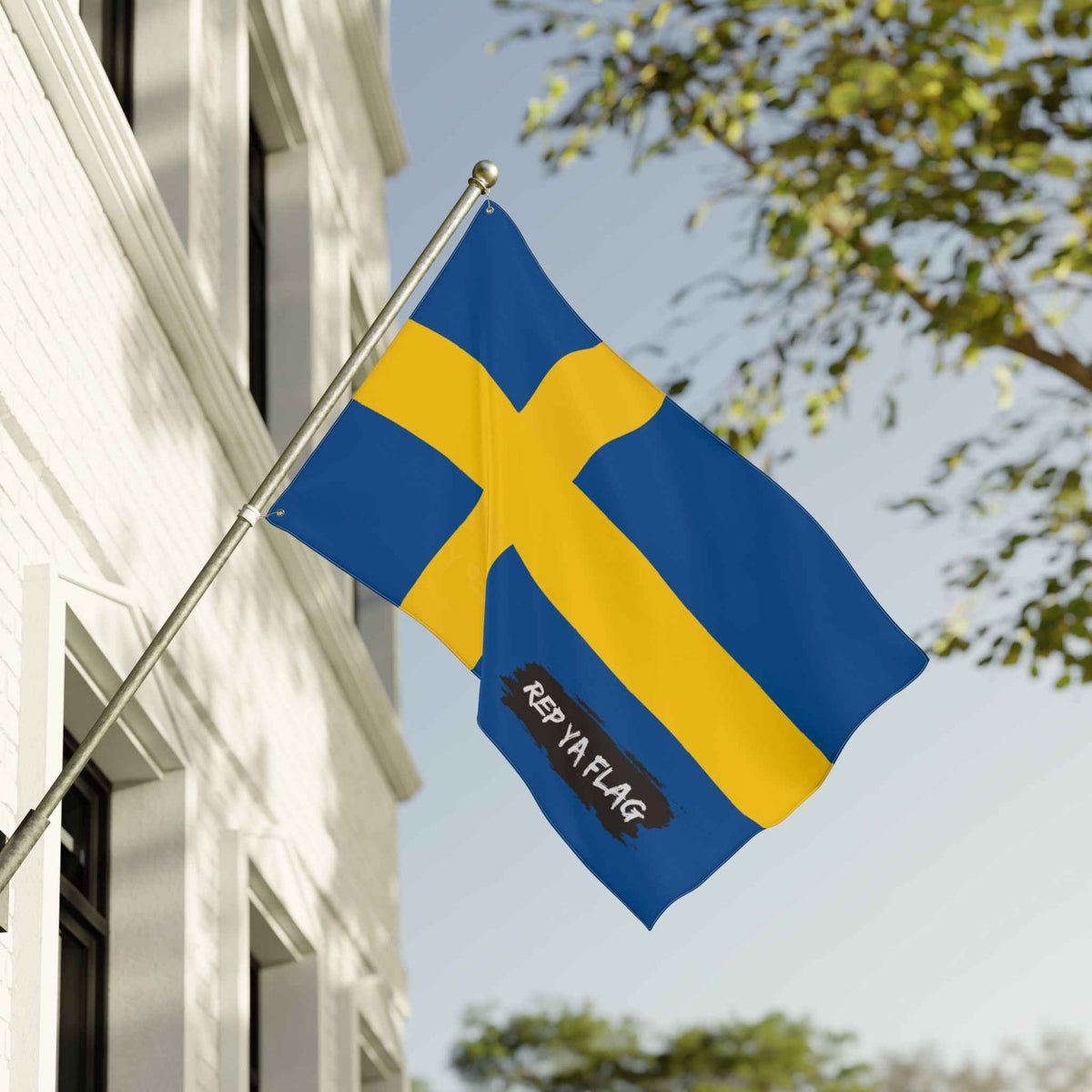 Sweden Flag Garden Banner | Double-Sided Outdoor Flag | Rep Ya Flag