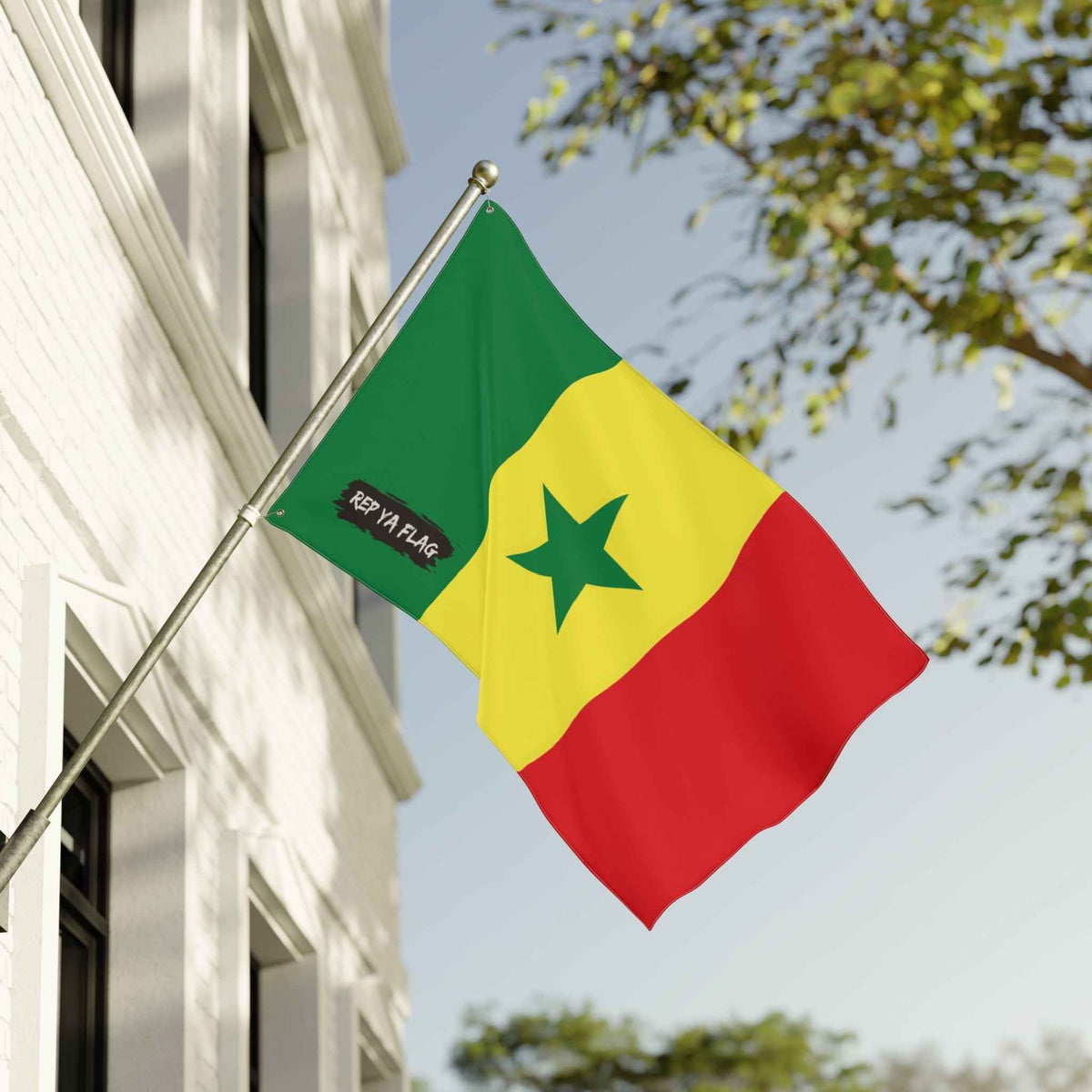 Senegal Flag Garden Banner | Double-Sided Outdoor Flag | Rep Ya Flag