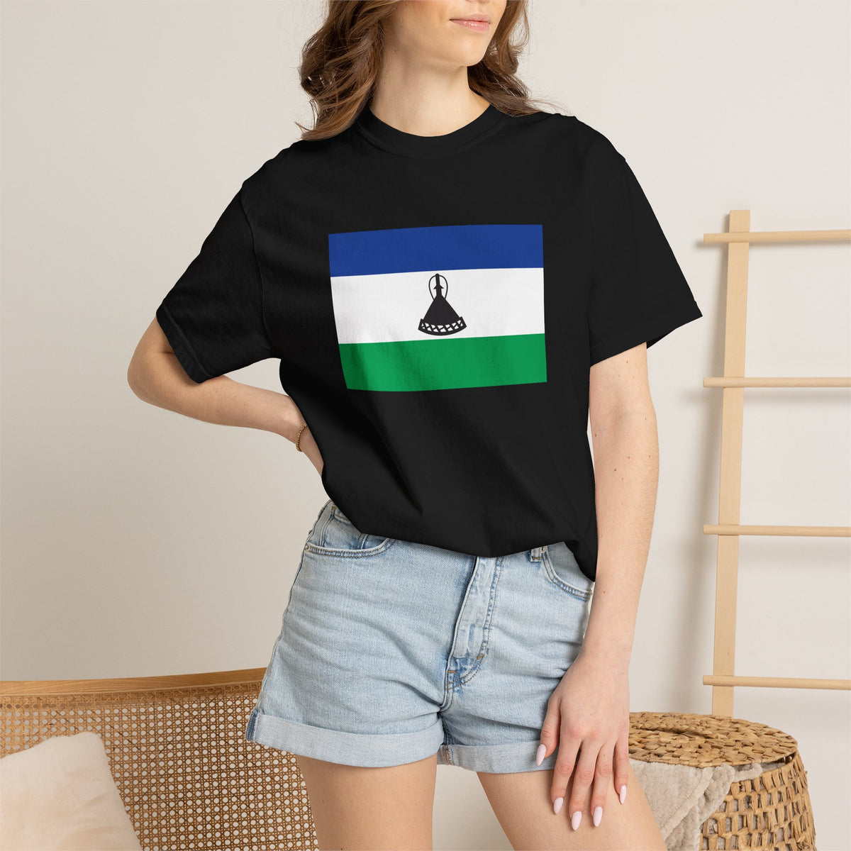 Lesotho Flag T Shirt | Basotho Heritage Shirt S–4XL | Rep Ya Flag - Rep Ya Flag