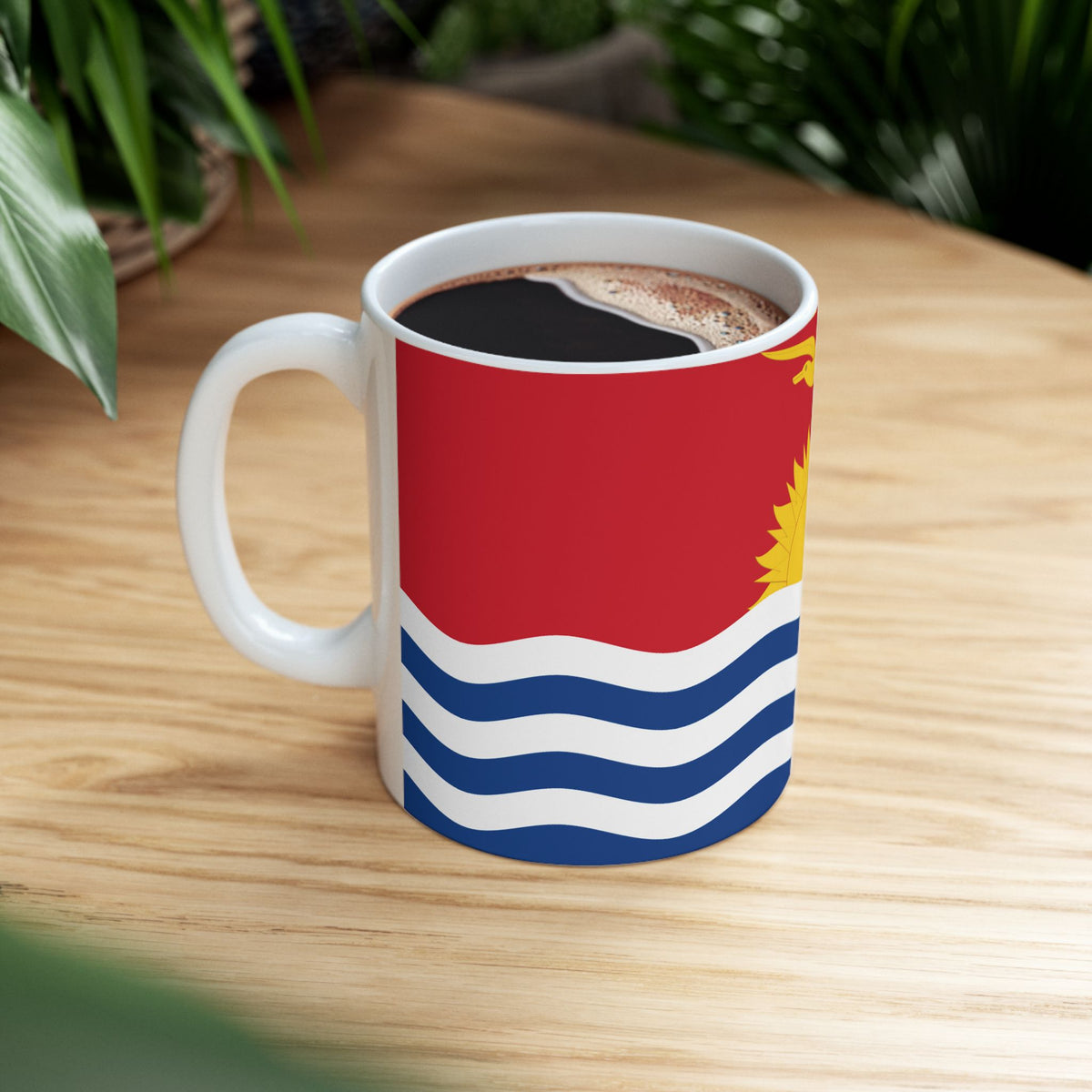 Kiribati Flag Coffee Tea Mug 11oz 15oz | Rep Ya Flag Ceramic Mug - Rep Ya Flag