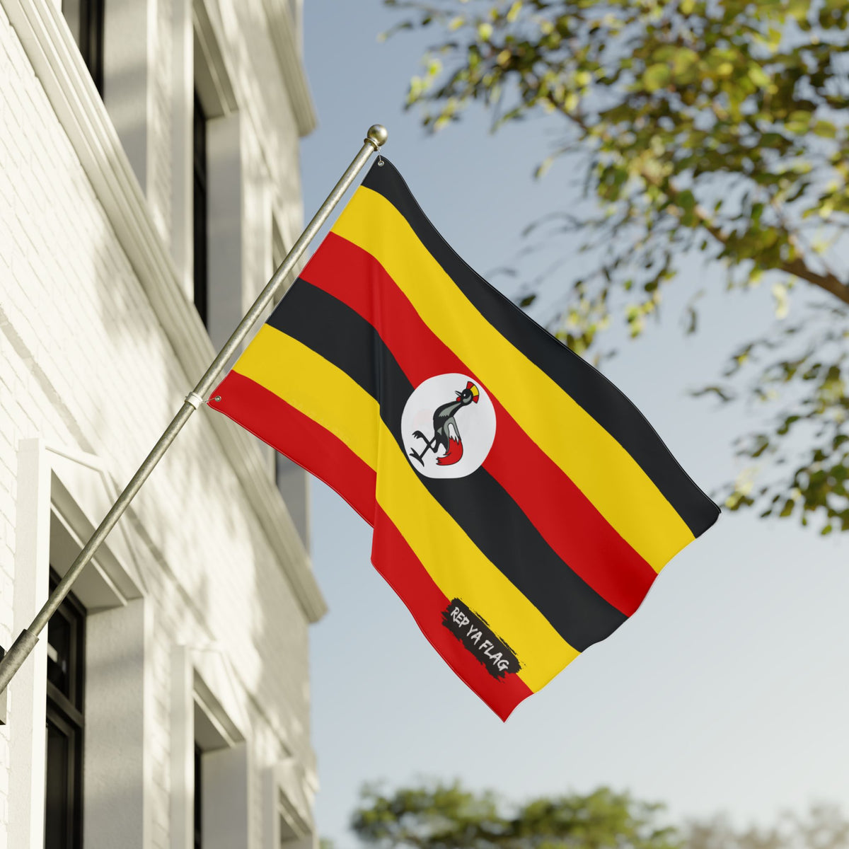 Uganda Flag Double Sided Outdoor Garden Banner