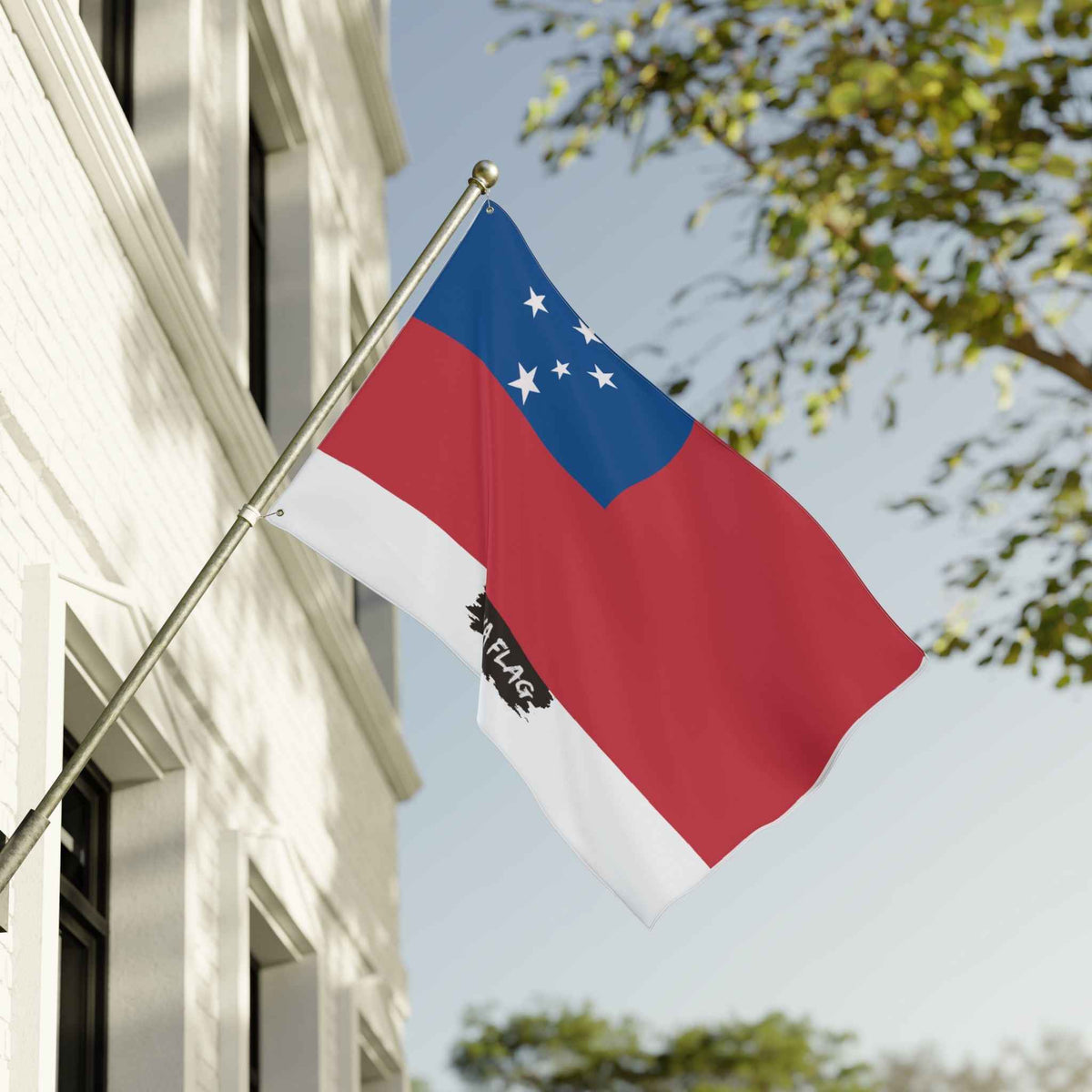 Samoa Flag Garden Banner | Double Sided Outdoor Flag | Rep Ya Flag
