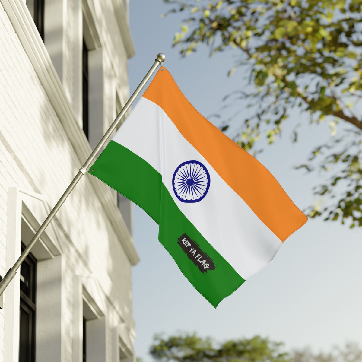 India Flag Garden Banner | Double Sided Outdoor Flag | Rep Ya Flag - Rep Ya Flag