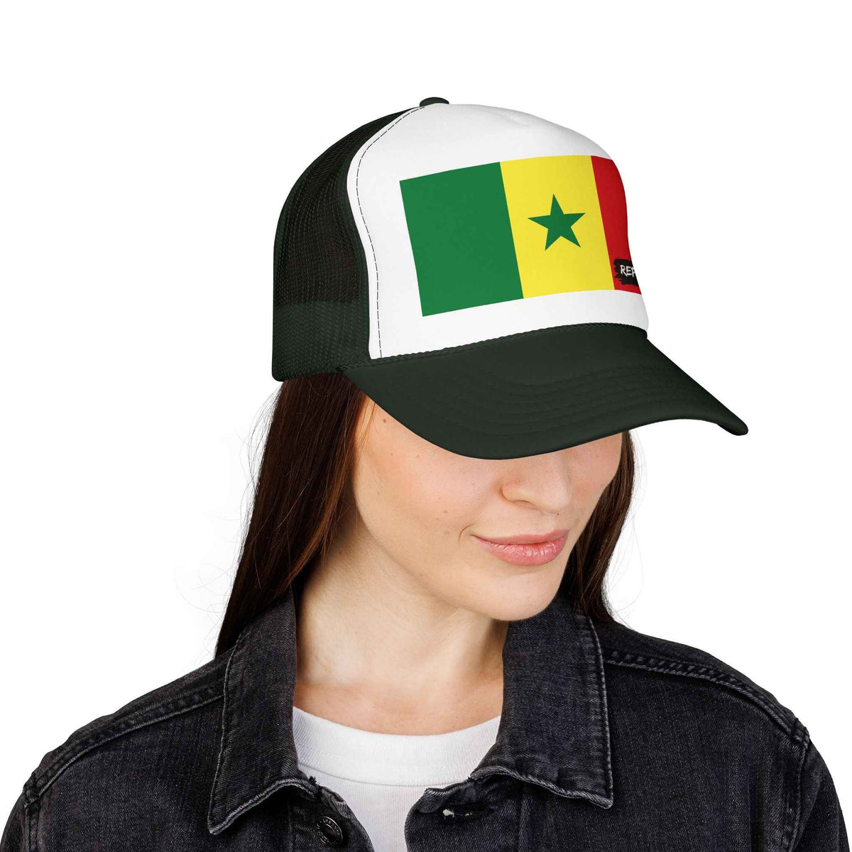 Senegal Flag Foam Trucker Hat