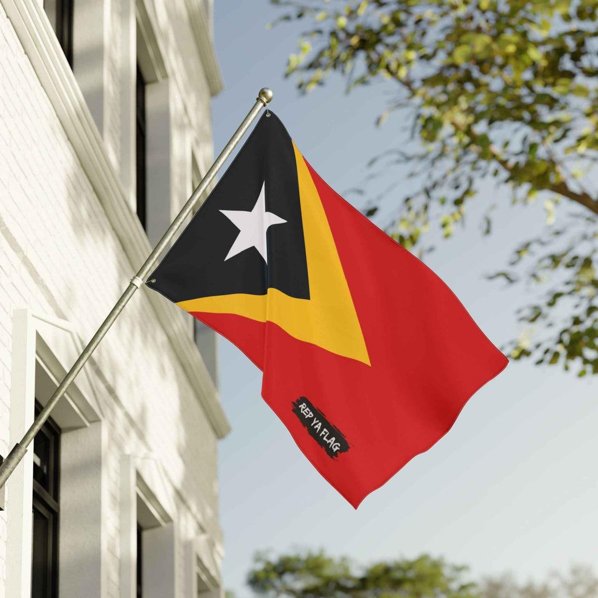 Timor-Leste Flag Garden Banner | Double-Sided Outdoor Flag | Rep Ya Flag