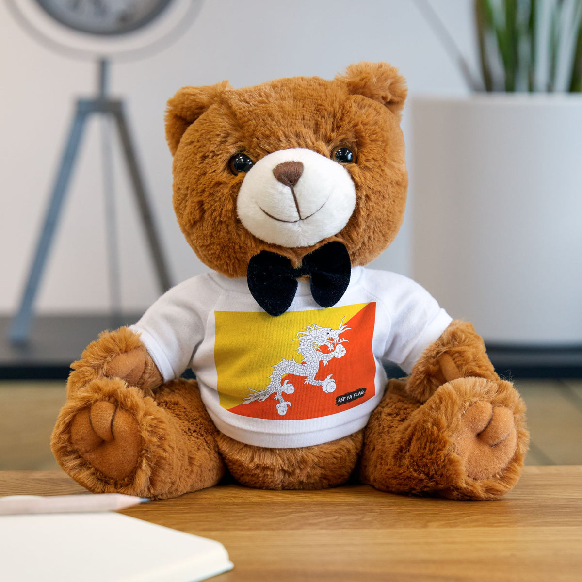 Bhutan Flag Teddy Bear – Bhutanese Heritage Plush Keepsake