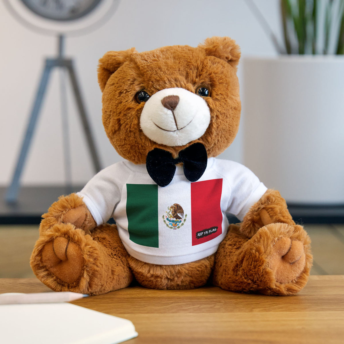 Mexico Flag Teddy Bear | Mexican Heritage Plush Gift | Cultural Keepsake | Baby Gift Stuffed Animal - Rep Ya Flag