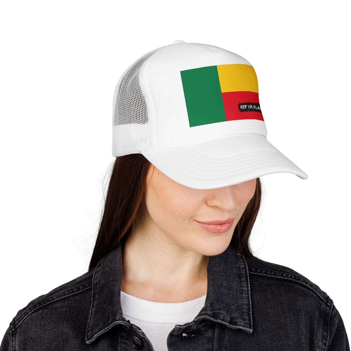 Benin Flag Foam Trucker Hat – Beninese Pride Snapback