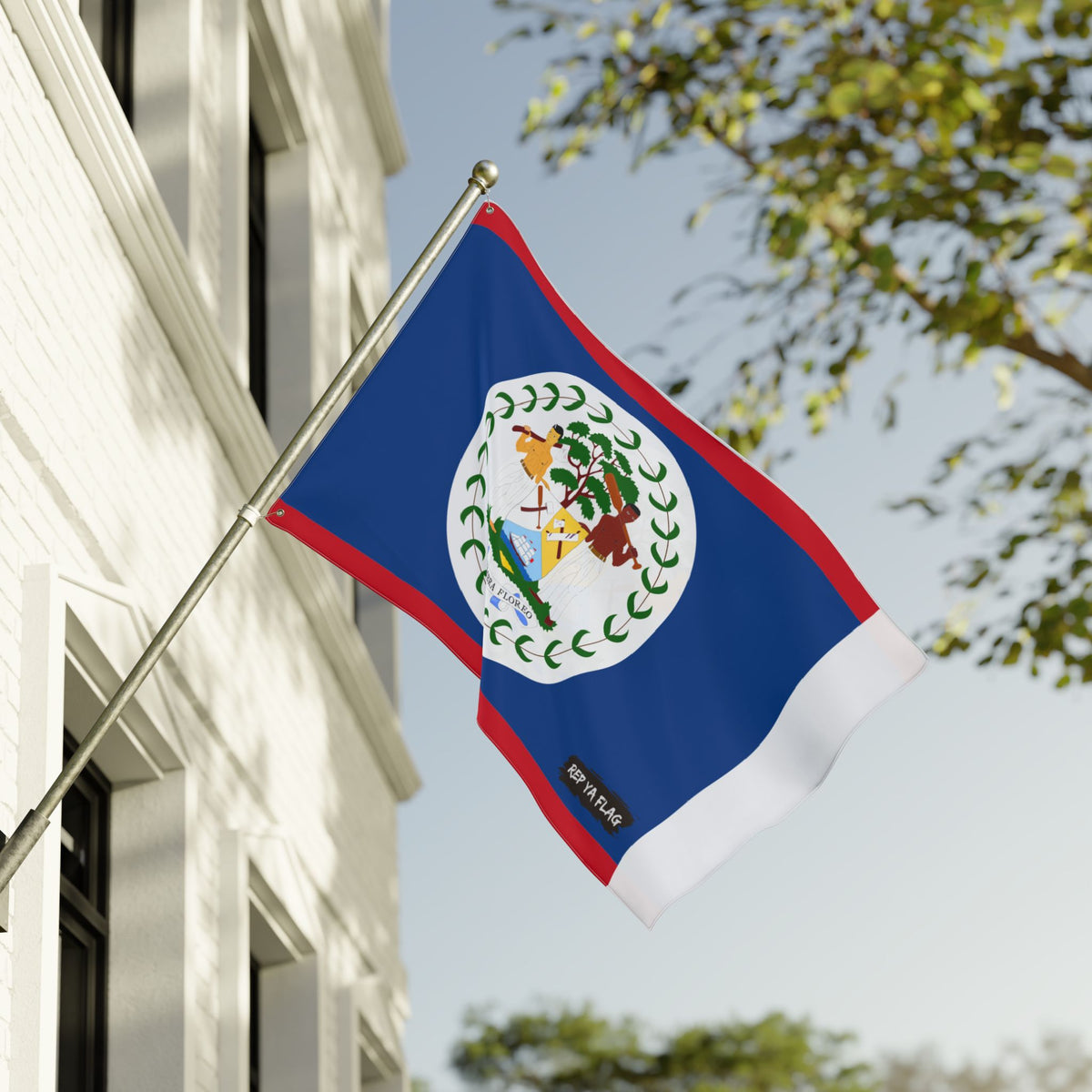 Belize Flag Garden Flag – Double‑Sided Outdoor Banner