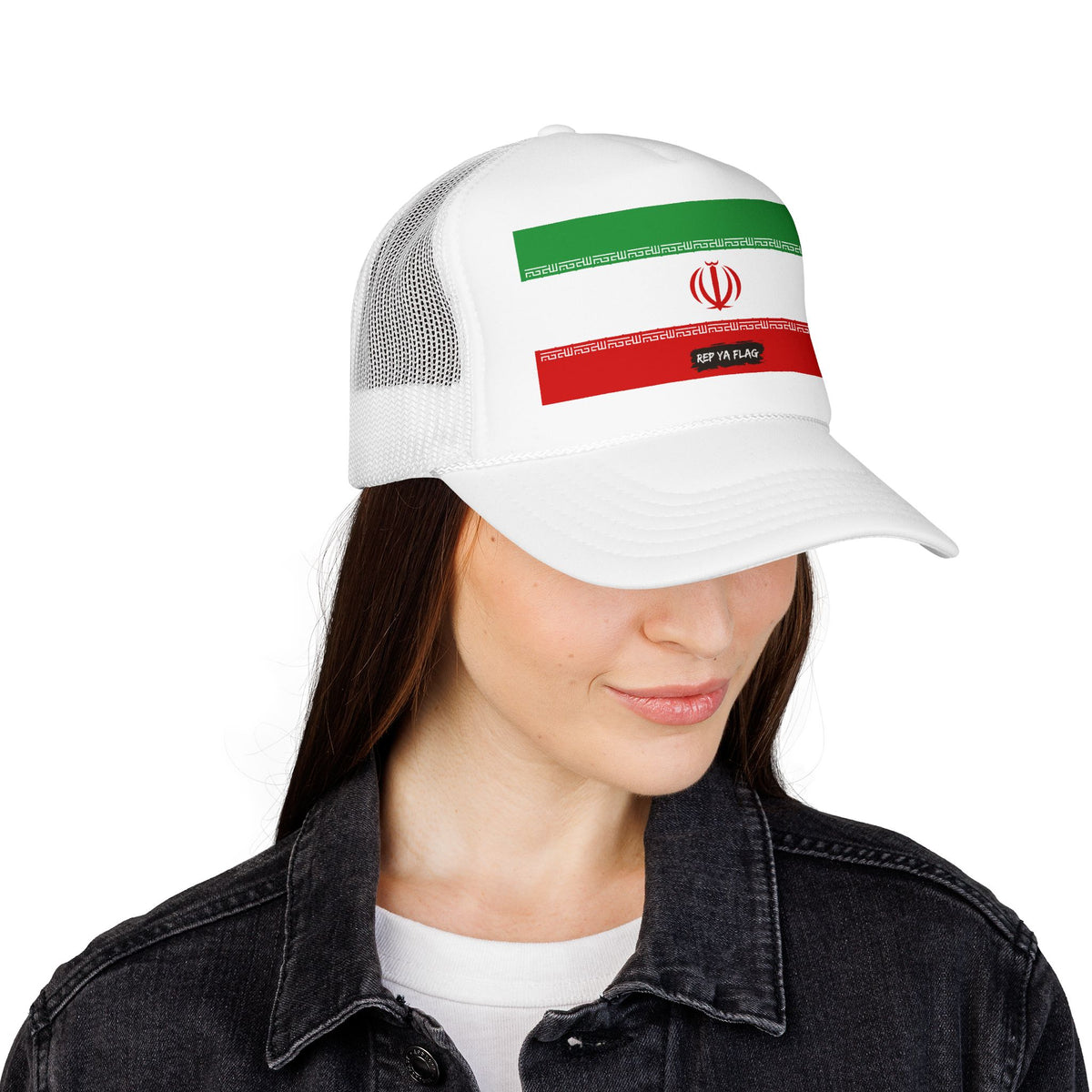 Iran Flag Foam Trucker Hat | Iranian Pride Snapback Cap | Rep Ya Flag - Rep Ya Flag