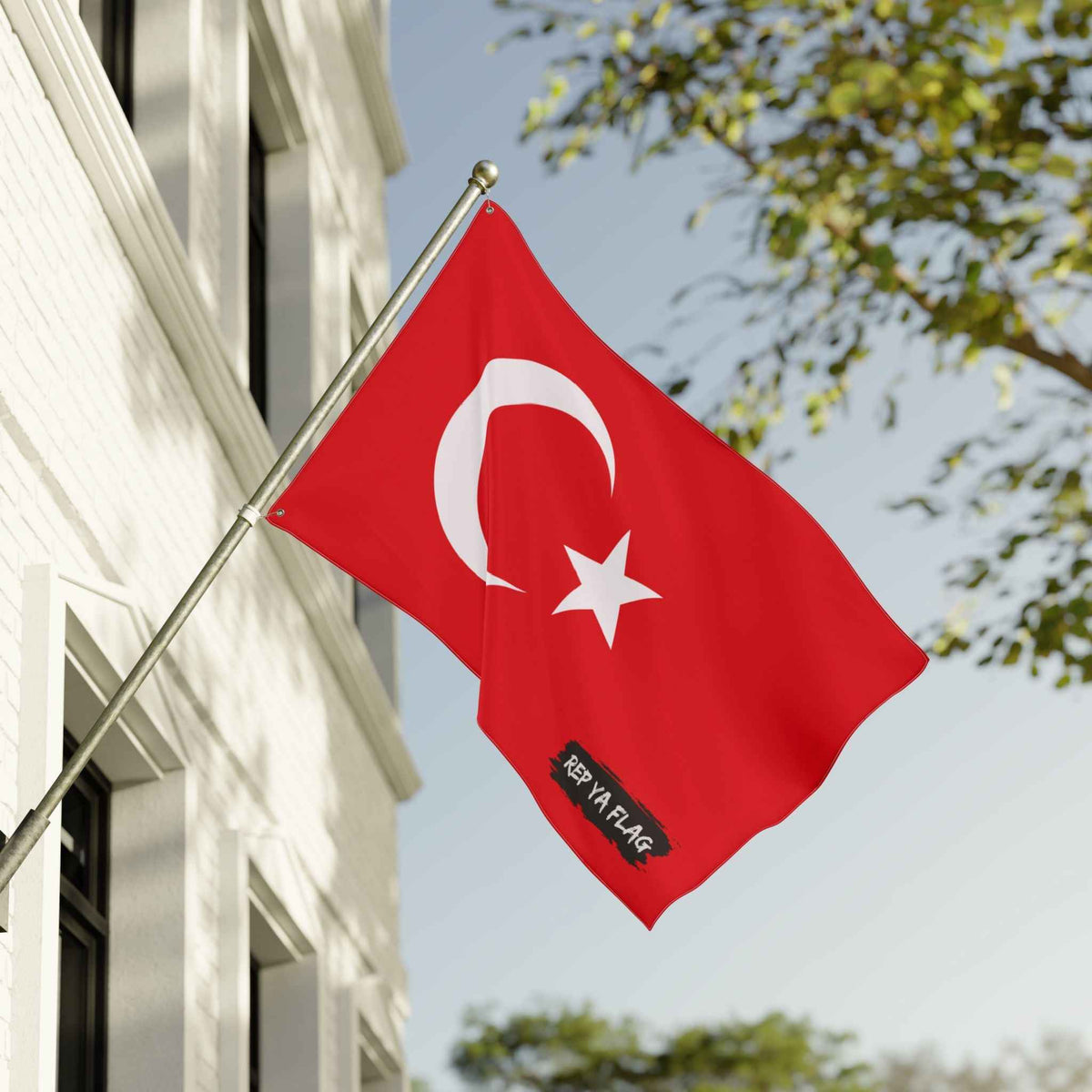 Turkey Flag Garden Banner | Double-Sided Outdoor Flag | Rep Ya Flag