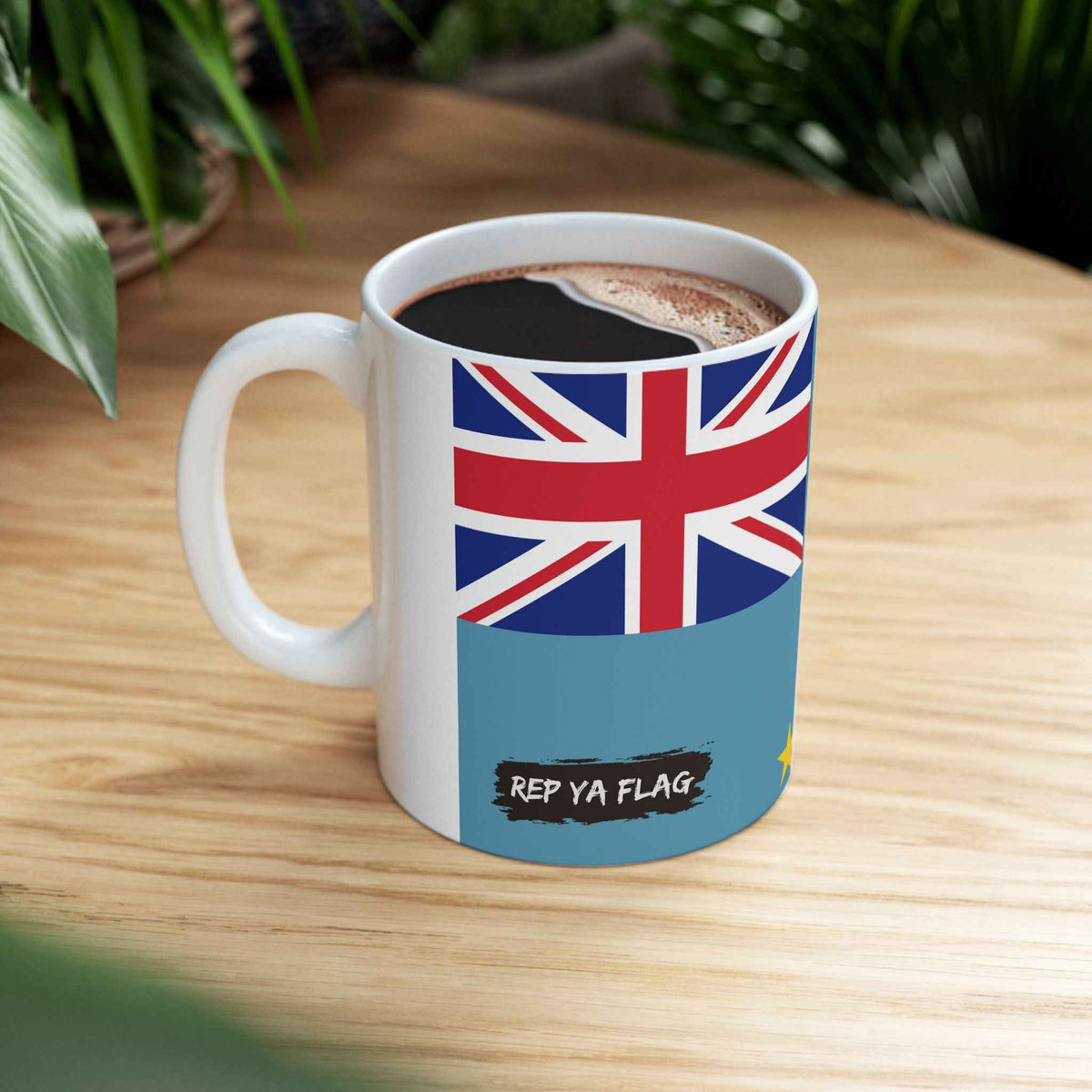 Tuvalu Flag Coffee Mug | 11oz 15oz | Rep Ya Flag