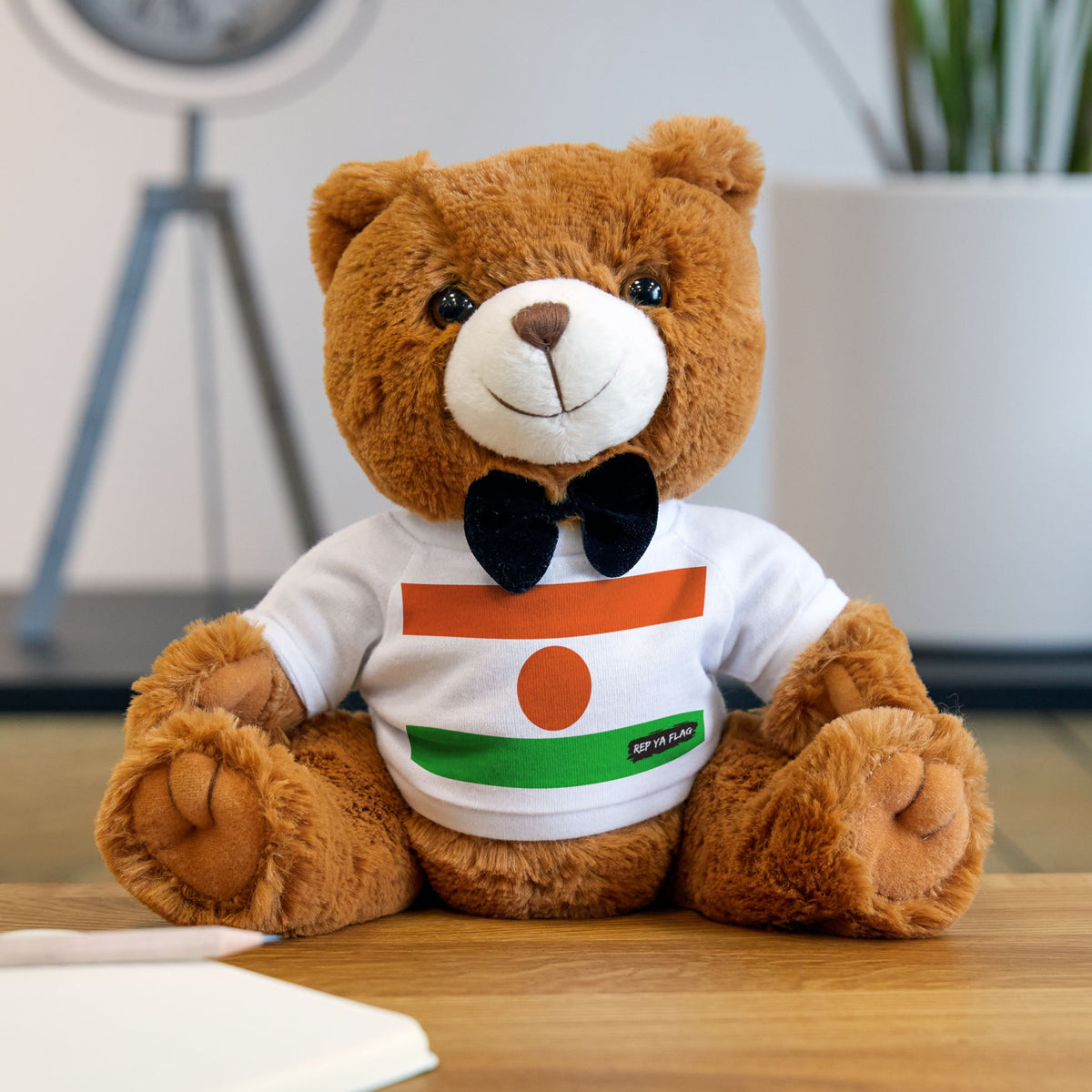 Niger Flag Teddy Bear | Niger Plush Gift | Nigerien Heritage Bear | Cultural Keepsake | Baby Gift Stuffed Animal - Rep Ya Flag