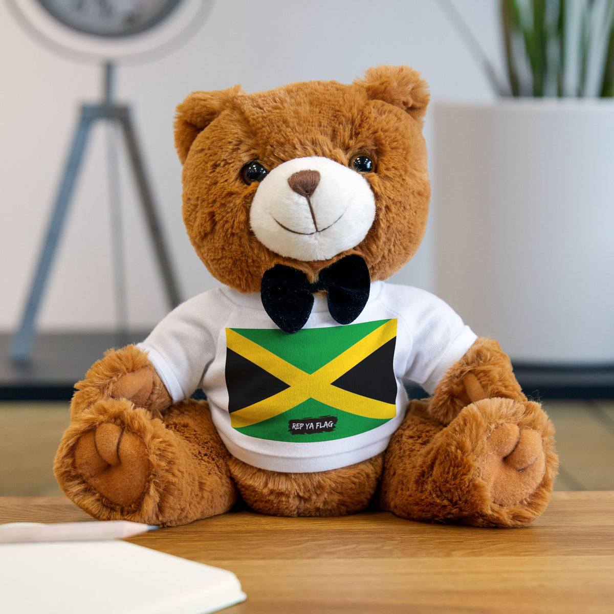 Jamaica Flag Teddy Bear | Jamaican Heritage Plush Gift | Rep Ya Flag - Rep Ya Flag