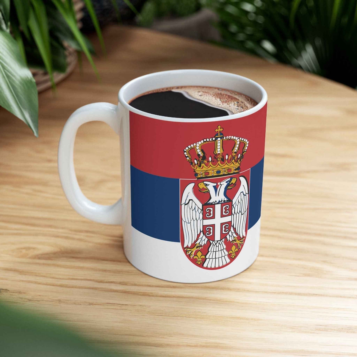 Serbia Flag Coffee Mug 11oz & 15oz | Serbian Heritage Ceramic Coffee Tea Mug | Rep Ya Flag