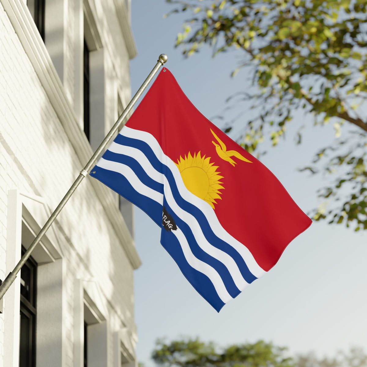 Kiribati Flag Garden Banner | Double Sided Outdoor Flag | Rep Ya Flag - Rep Ya Flag