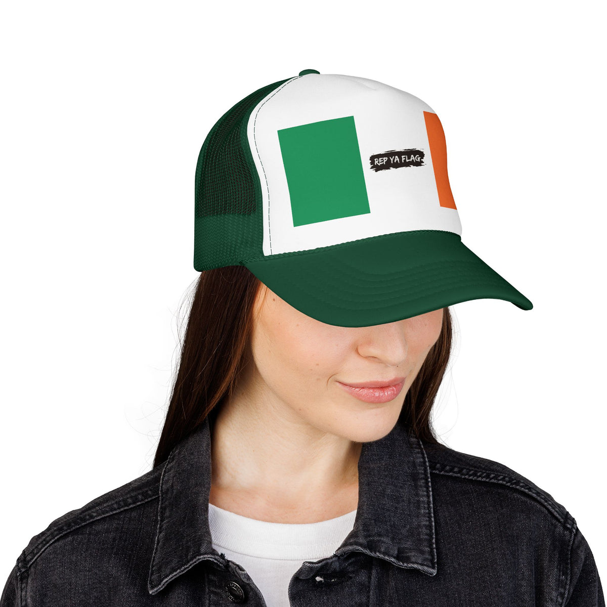 Ireland Flag Foam Trucker Hat | Irish Pride Snapback Cap | Rep Ya Flag - Rep Ya Flag