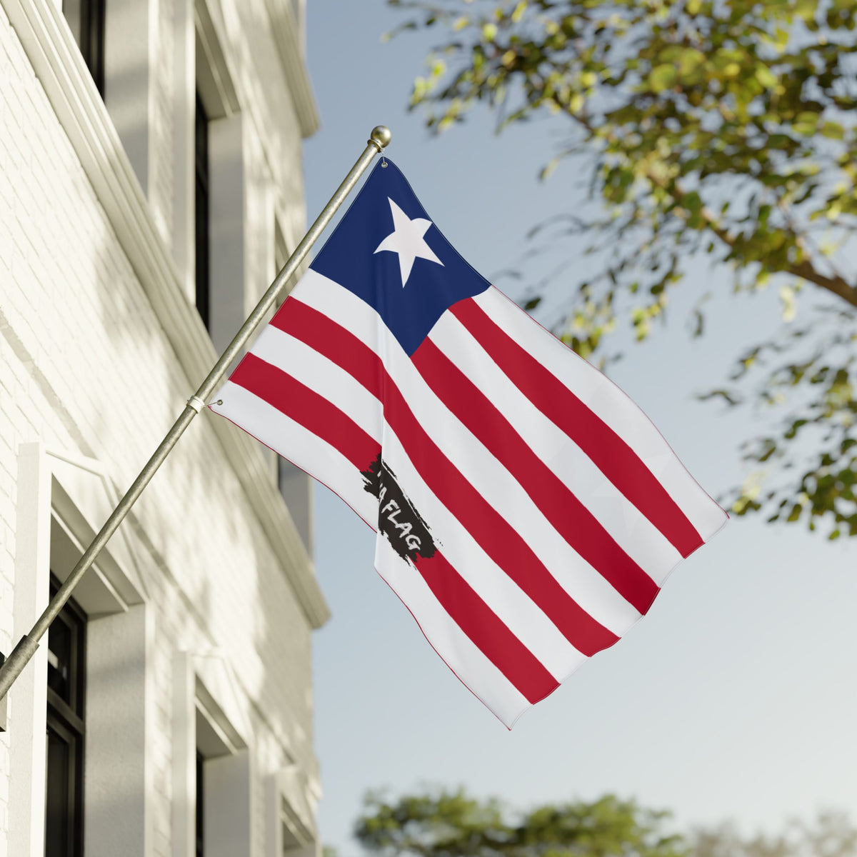 Liberia Flag Garden Banner | Double Sided Outdoor Flag | Rep Ya Flag - Rep Ya Flag