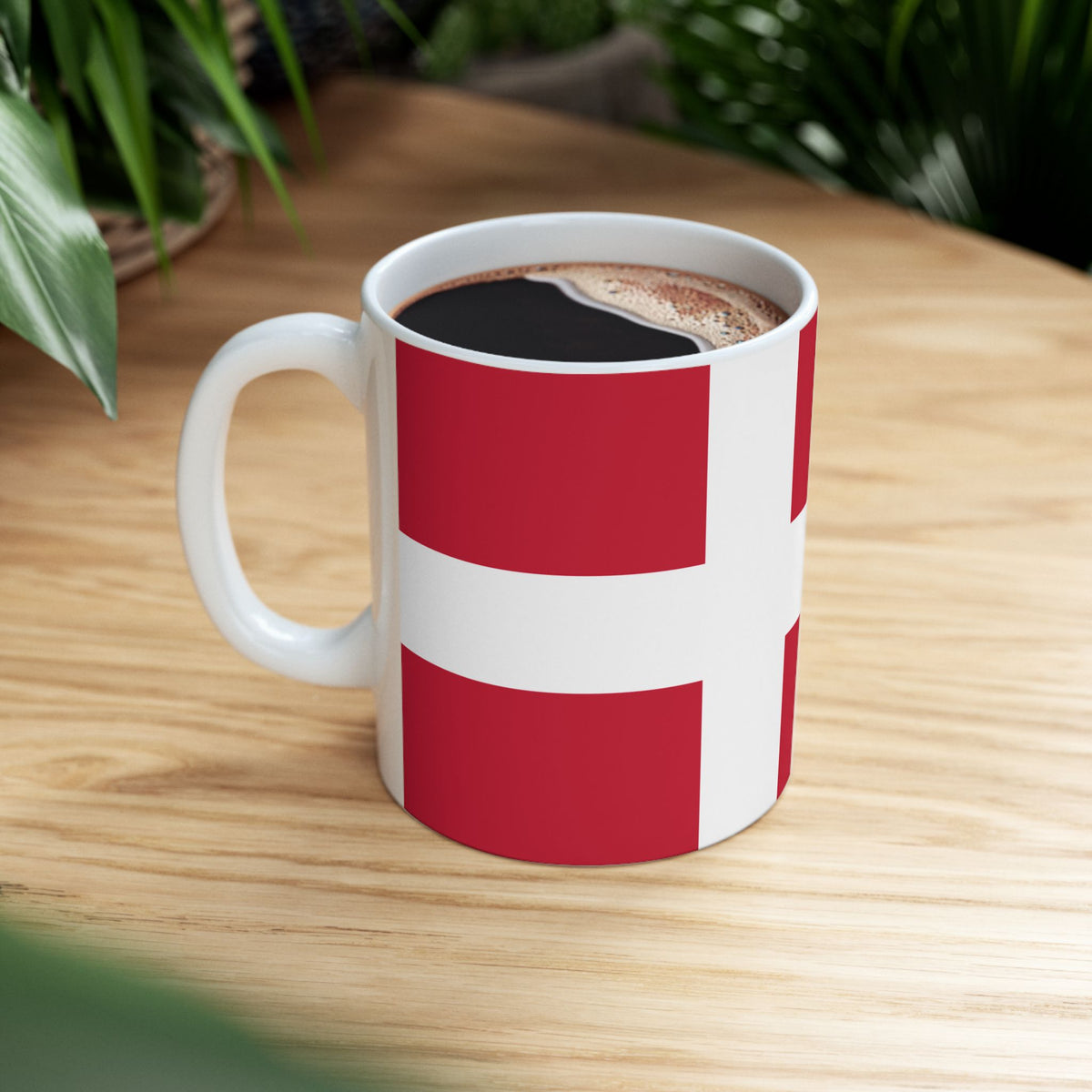 Denmark Flag Coffee Tea Mug 11oz 15oz | Rep Ya Flag Ceramic Mug - Rep Ya Flag