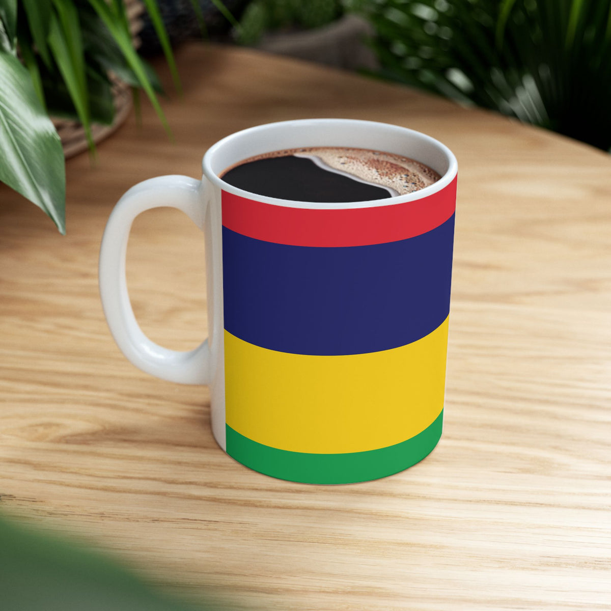 Mauritius Flag Coffee Tea Mug 11oz 15oz | Rep Ya Flag Ceramic Mug - Rep Ya Flag