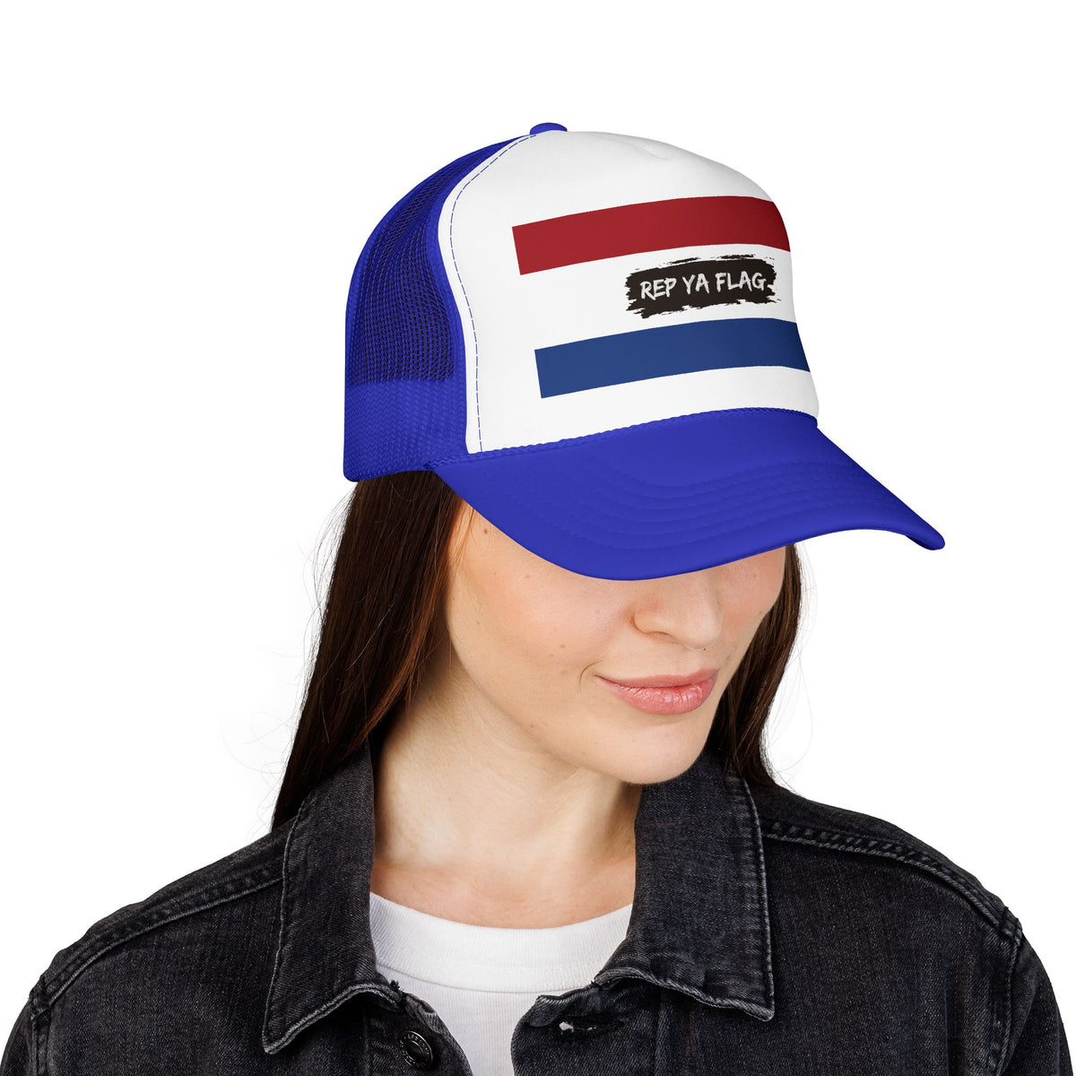 Netherlands Flag Foam Trucker Hat | Dutch Pride Snapback Cap | Rep Ya Flag - Rep Ya Flag