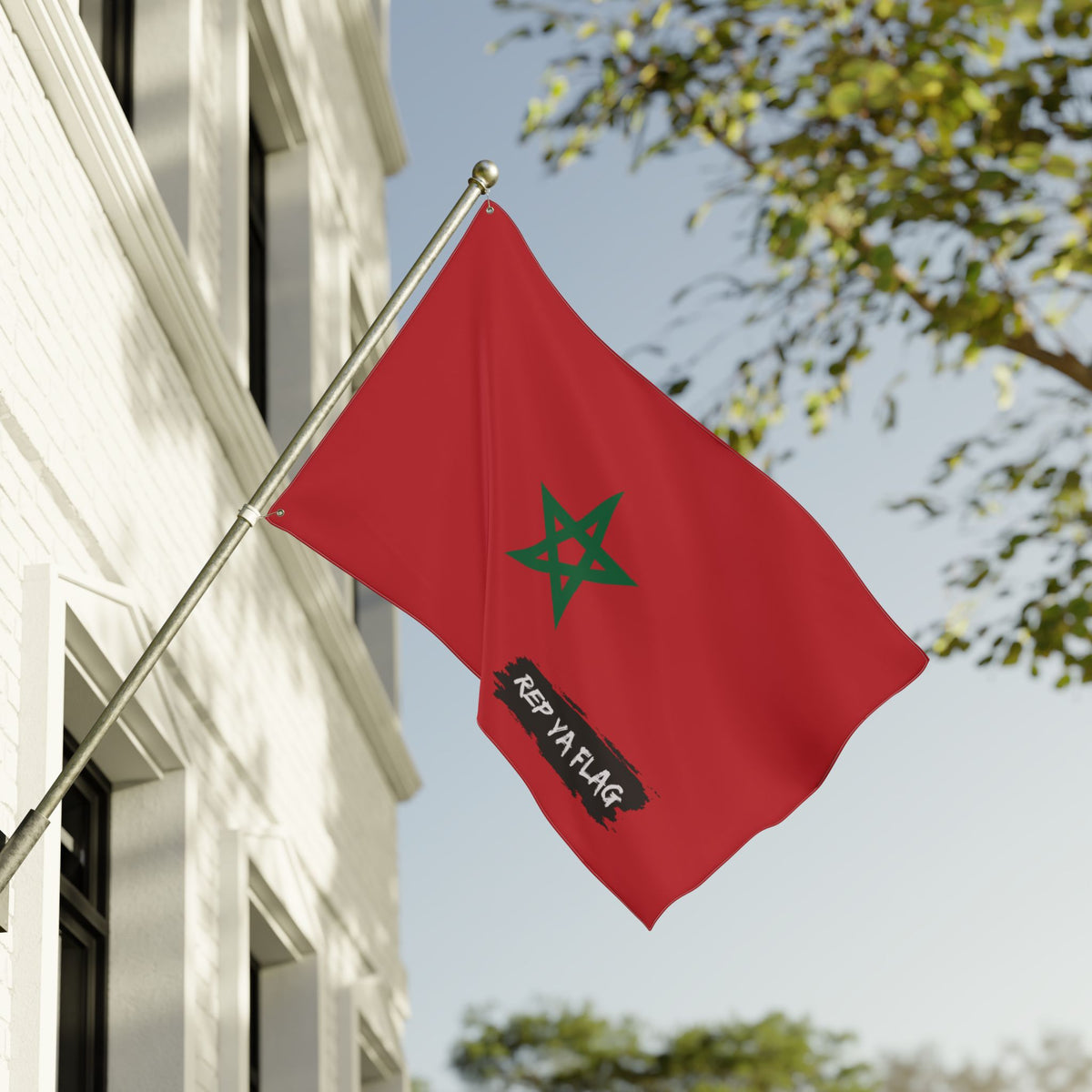 Morocco Flag Garden Banner | Double Sided Outdoor Flag | Rep Ya Flag - Rep Ya Flag