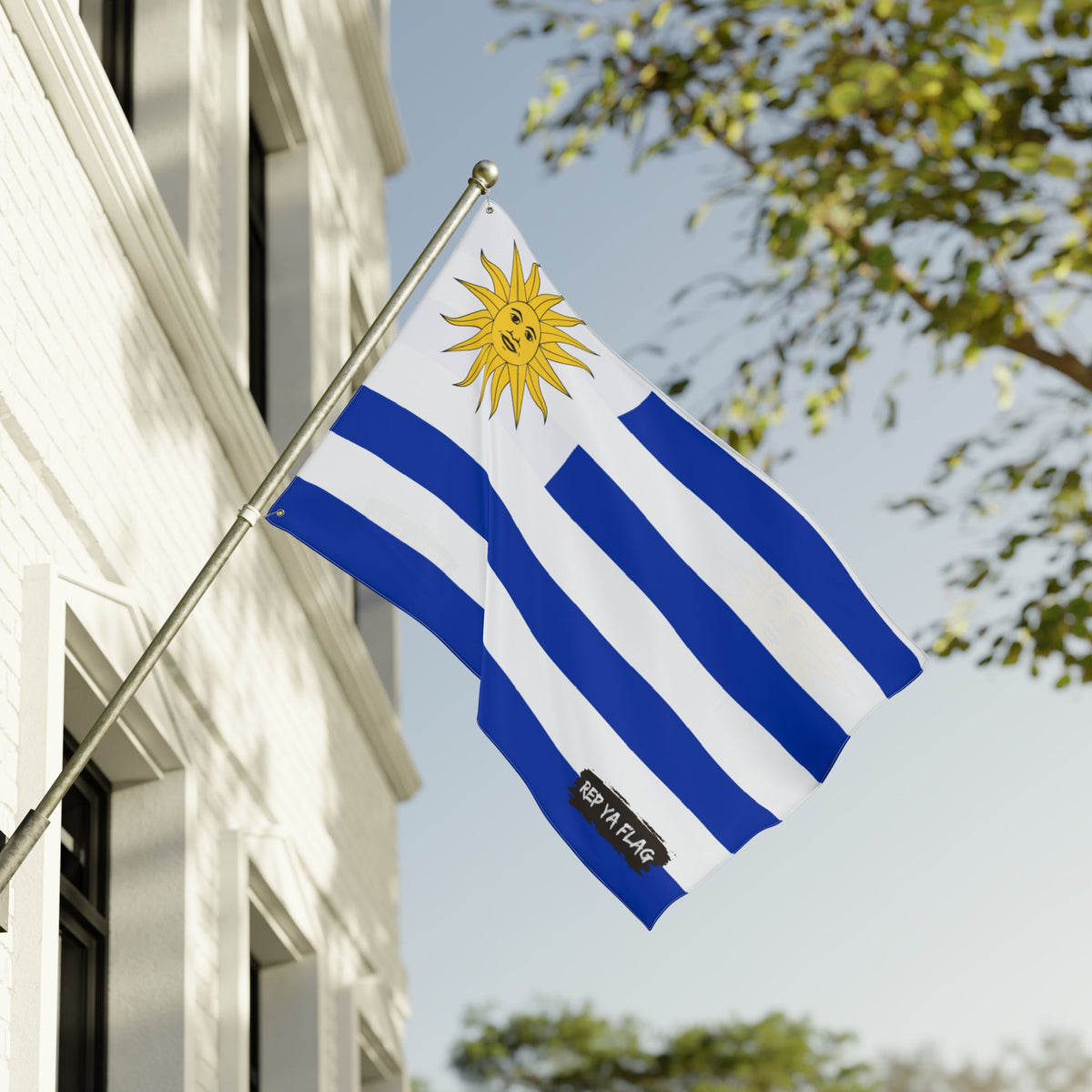 Uruguay Flag Double Sided Outdoor Garden Banner