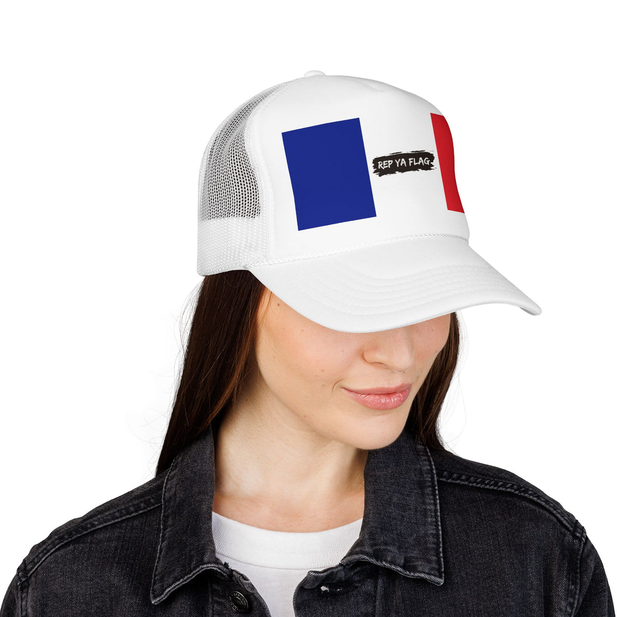 France Flag Foam Trucker Hat | French Pride Snapback Cap | Rep Ya Flag - Rep Ya Flag