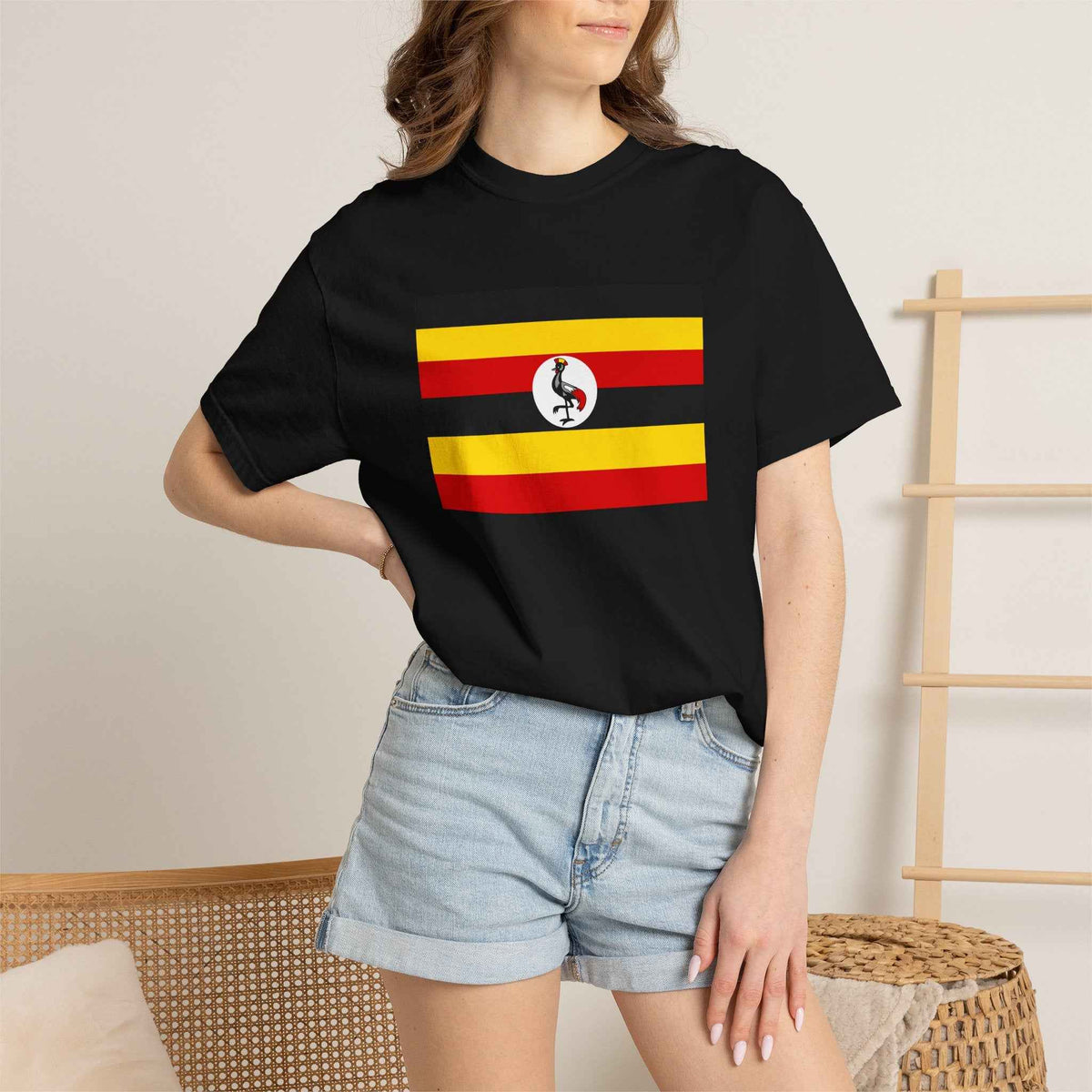 Uganda Flag T Shirt | Ugandan Heritage Shirt S–4XL | Rep Ya Flag