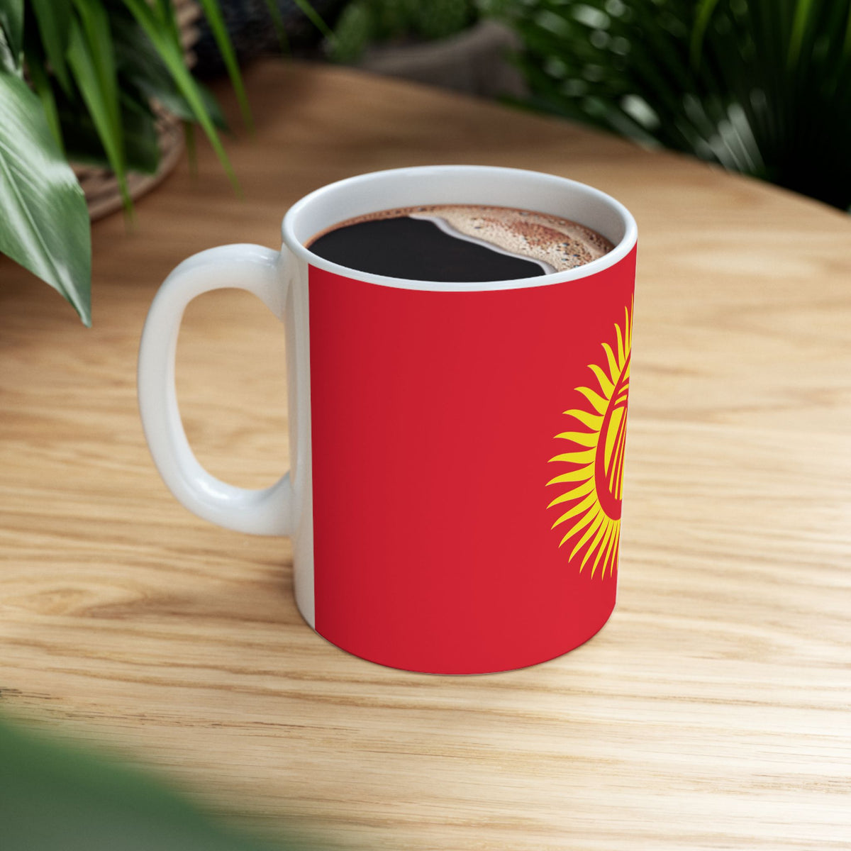 Kyrgyzstan Flag Coffee Tea Mug 11oz 15oz | Rep Ya Flag Ceramic Mug - Rep Ya Flag