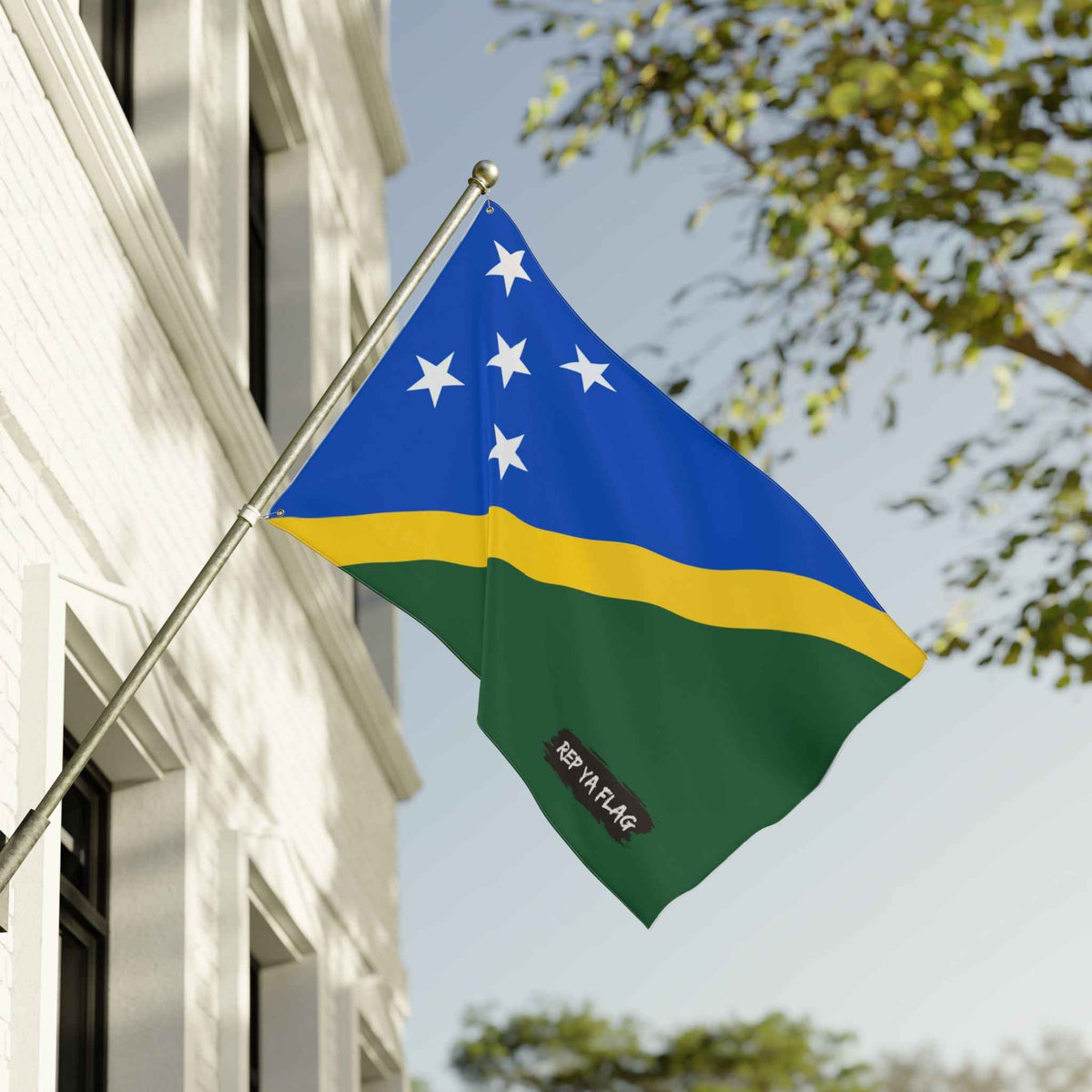 Solomon Islands Flag Garden Banner | Double-Sided Outdoor Flag | Rep Ya Flag