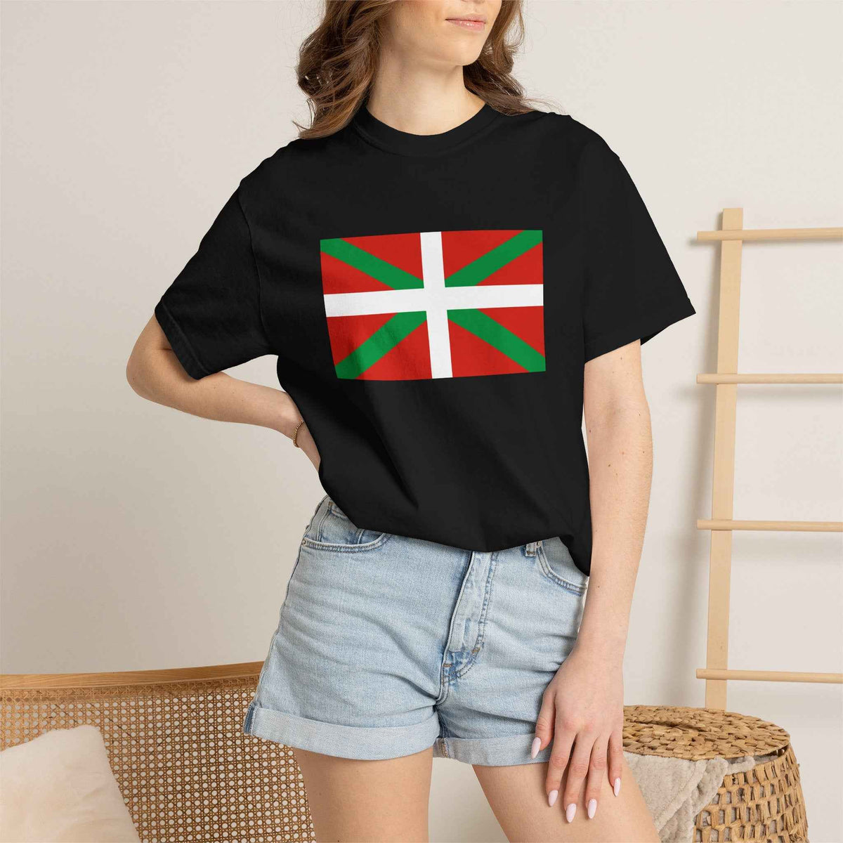 Basque Flag T Shirt | Basque Heritage Shirt S–4XL | Rep Ya Flag