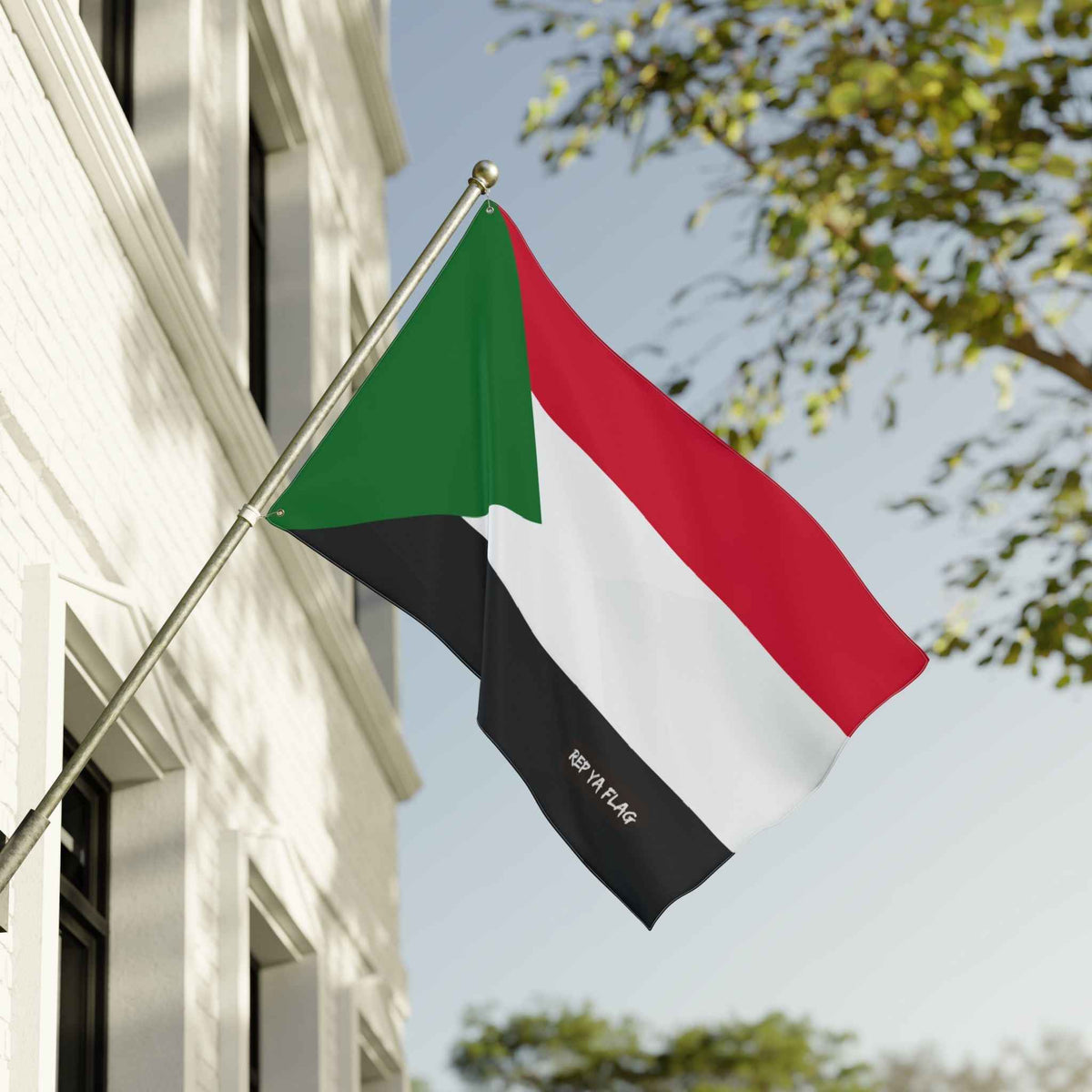 Sudan Flag Garden Banner | Double-Sided Outdoor Flag | Rep Ya Flag