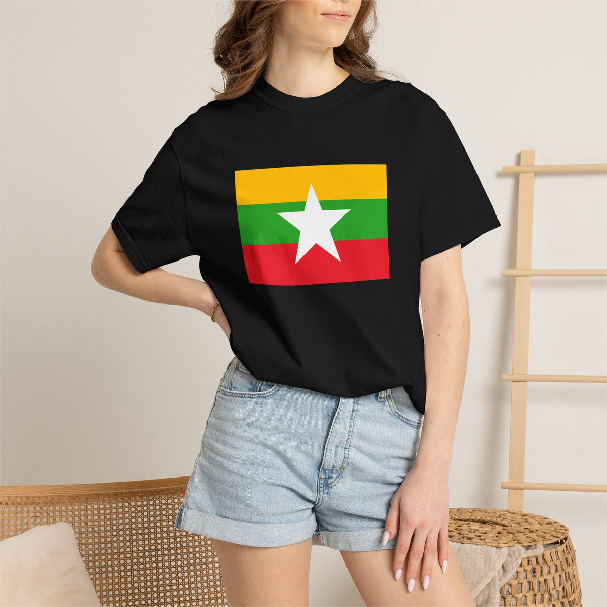 Myanmar Flag T Shirt | Burmese Heritage Shirt S–4XL | Rep Ya Flag - Rep Ya Flag