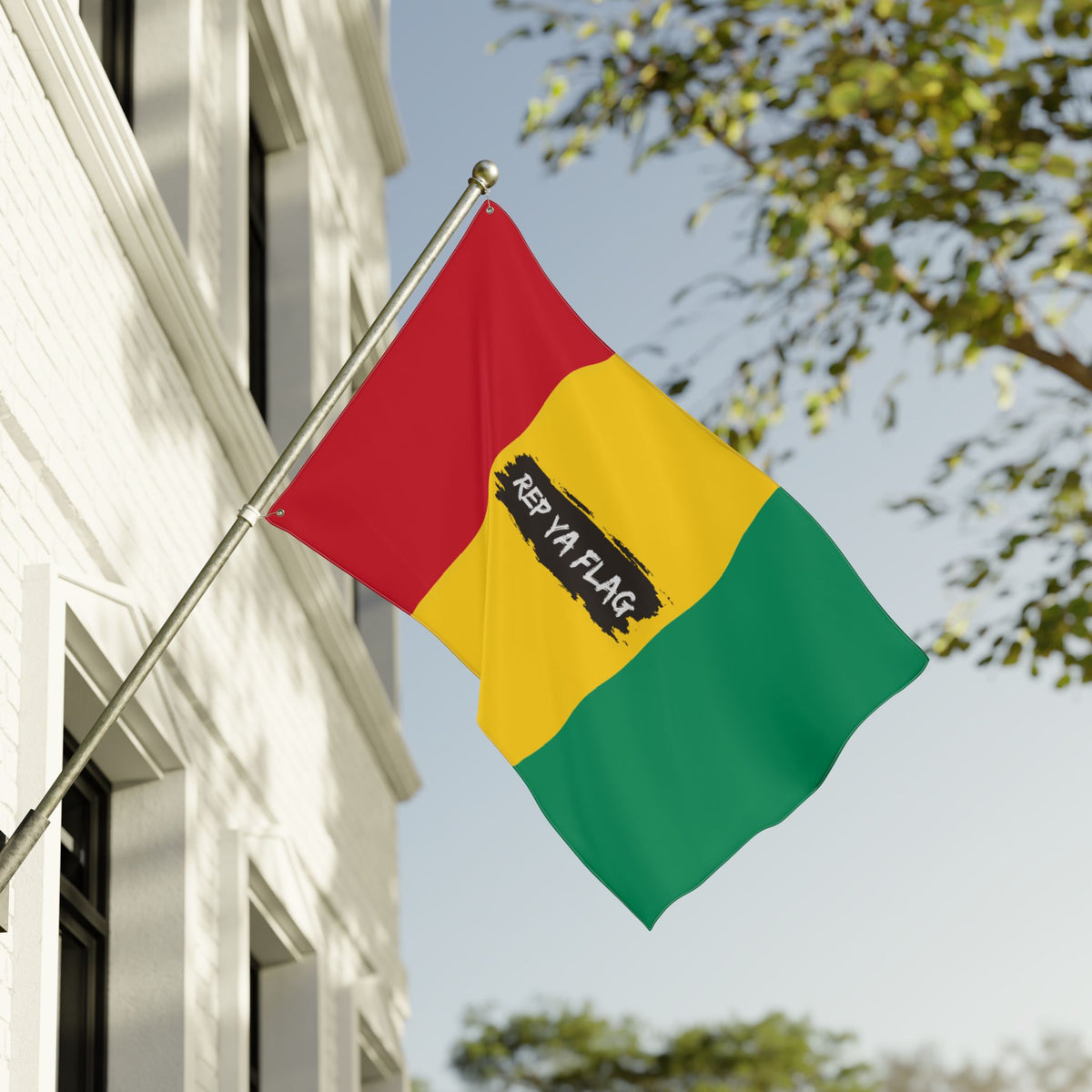Guinea Flag Garden Banner | Double Sided Outdoor Flag | Rep Ya Flag - Rep Ya Flag