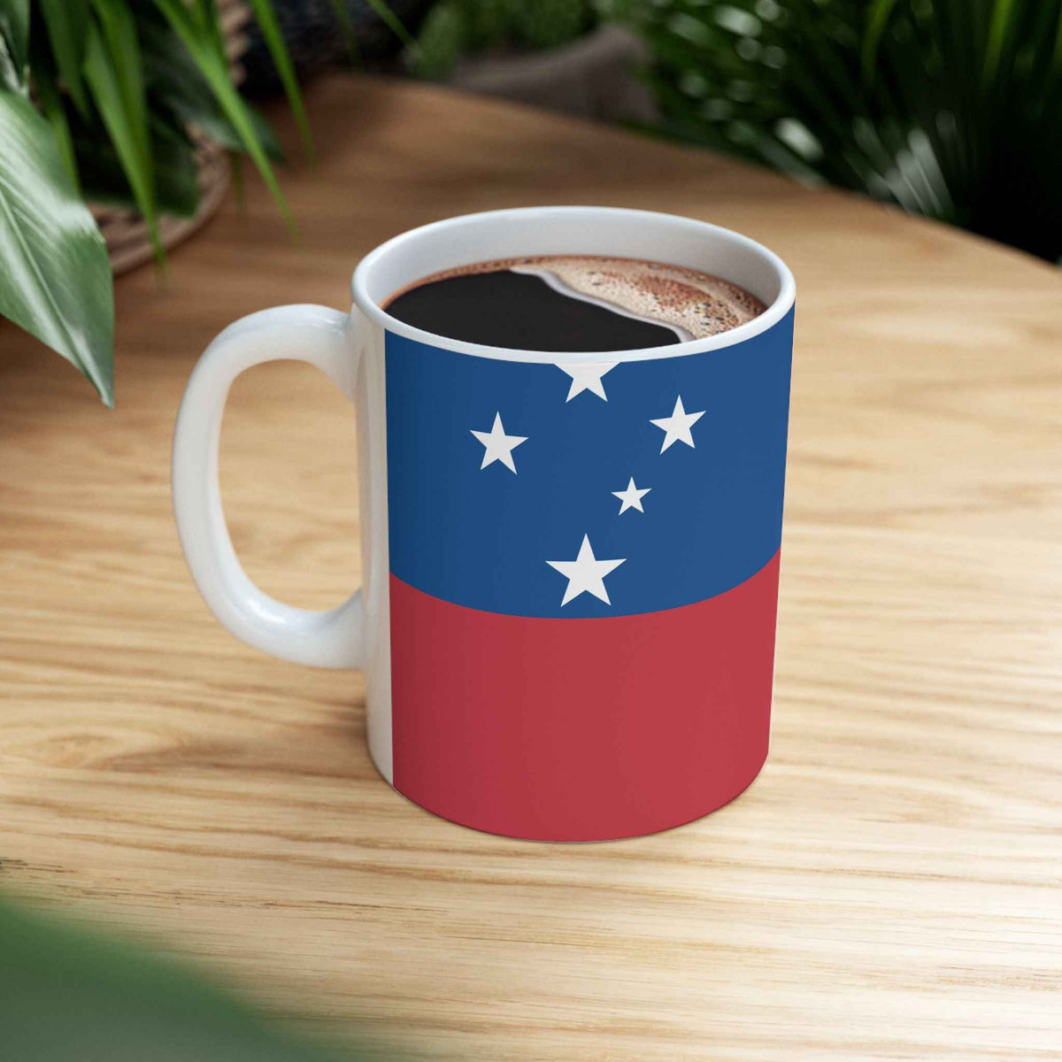 Samoa Flag Coffee Mug 11oz & 15oz | Samoan Heritage Ceramic Mug | Rep Ya Flag
